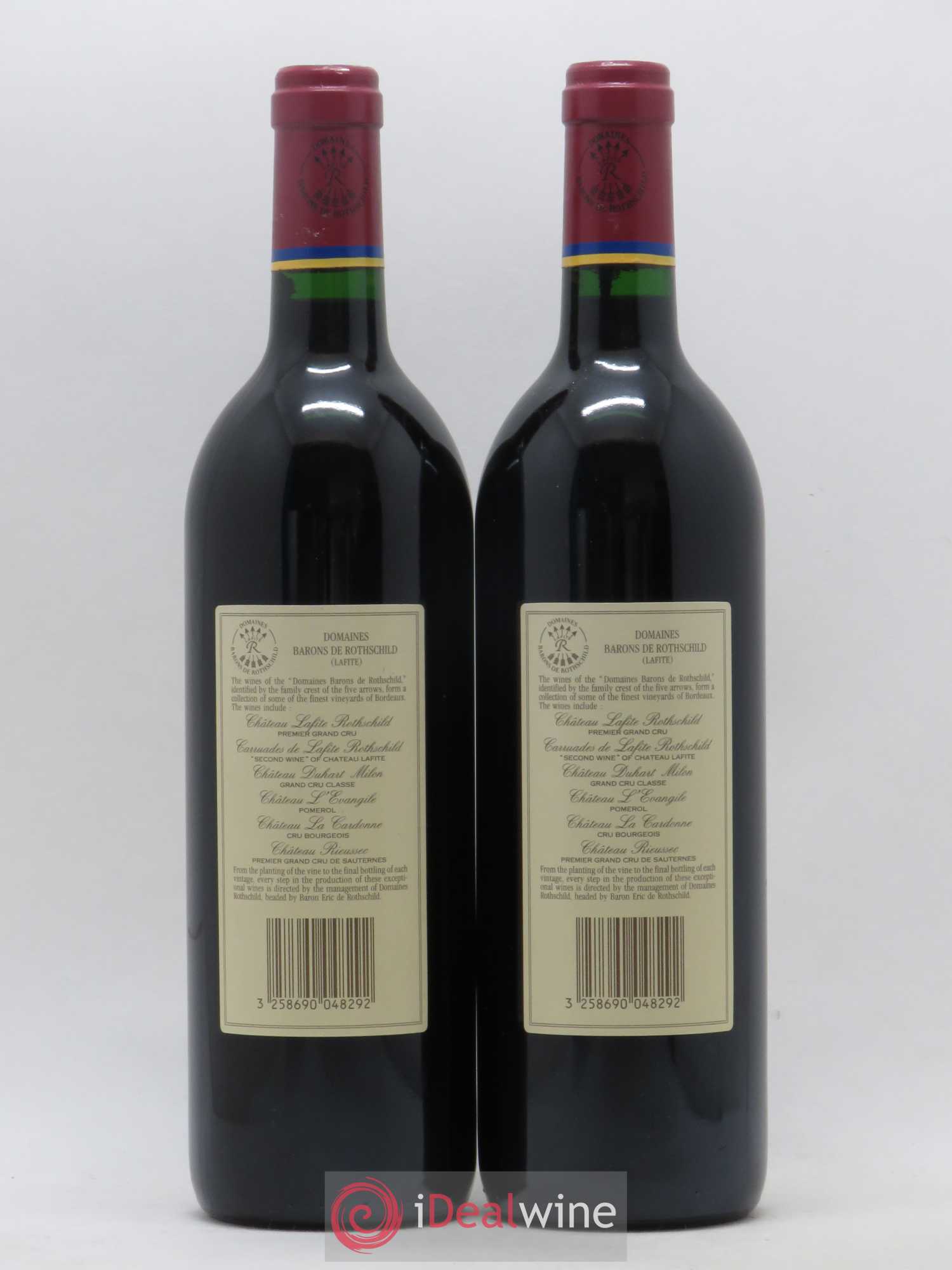 Carruades de Lafite Rothschild Second Vin 1992 - Lot de 2 bouteilles - 1