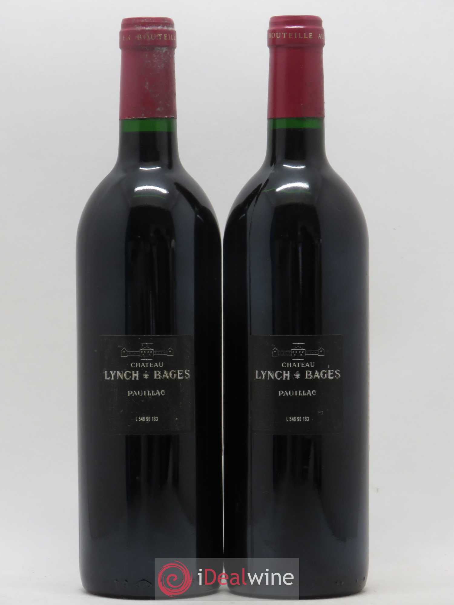 Château Lynch Bages 5ème Grand Cru Classé 1990 - Lot de 2 bouteilles - 1