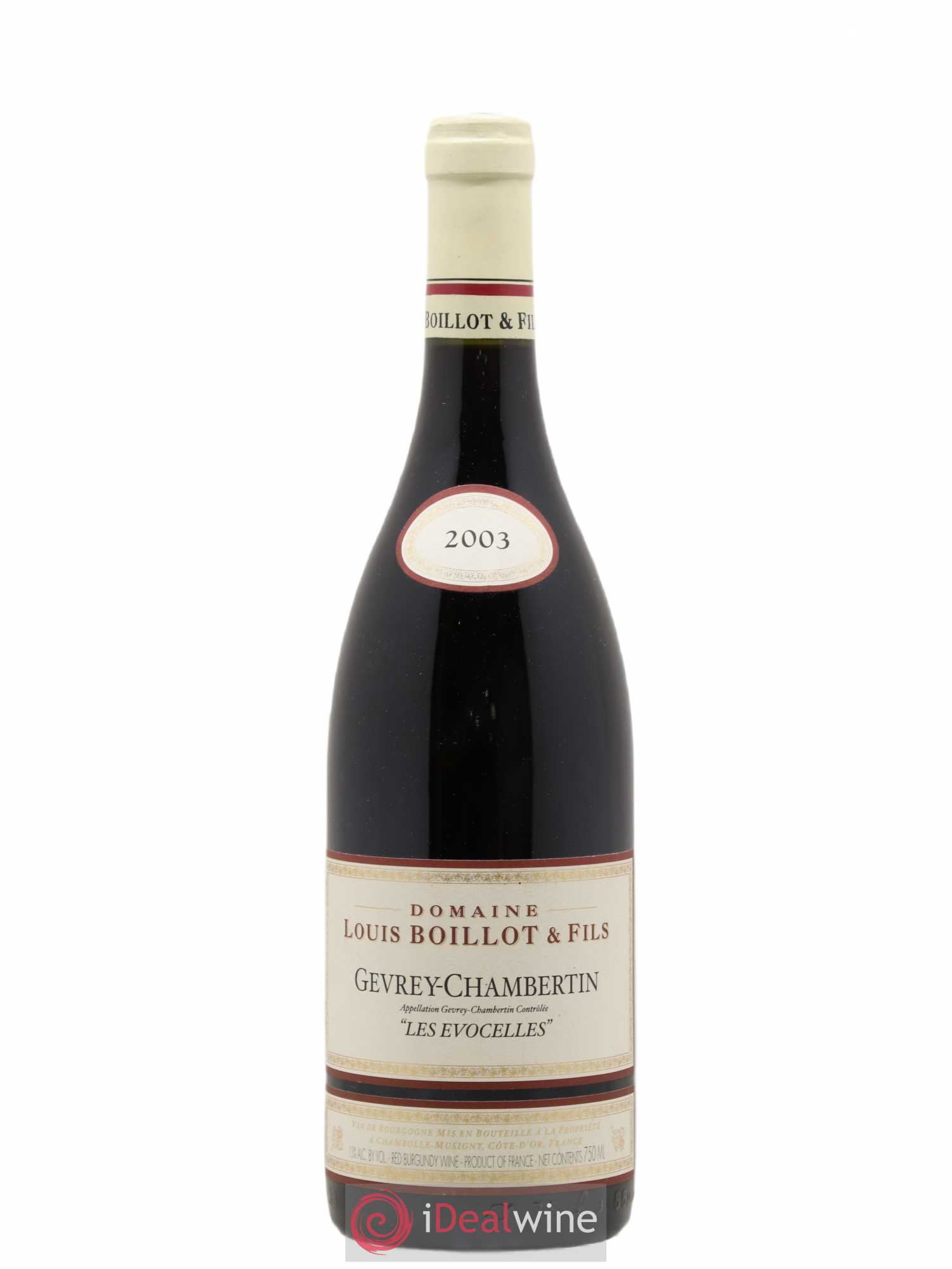 Gevrey-Chambertin Les Evocelles Louis Boillot 2003 - Lot de 1 bouteille - 0