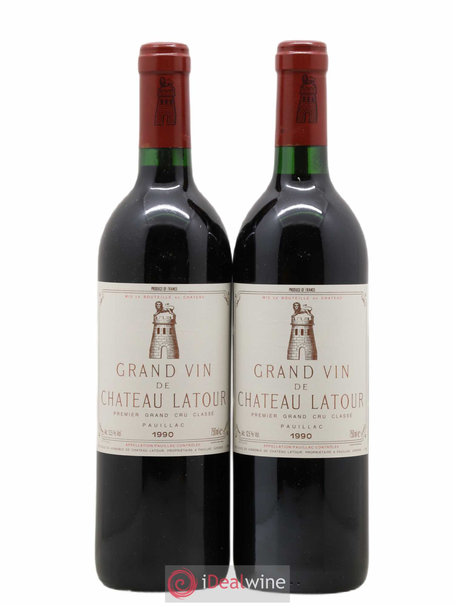 Château Latour 1er Grand Cru Classé 1990 - Lot de 2 bouteilles - 0