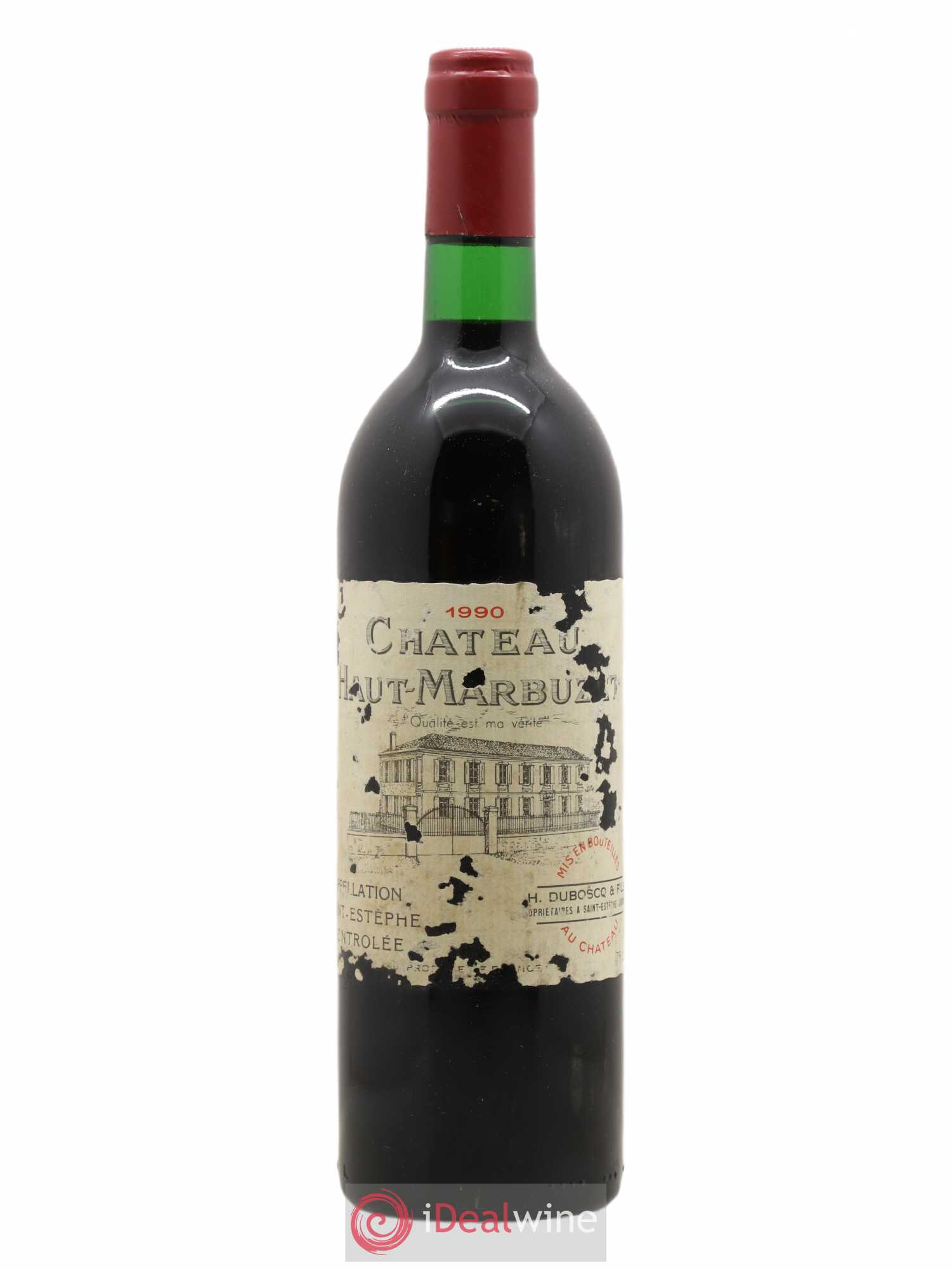 Château Haut Marbuzet 1990 - Lot de 1 bouteille - 0