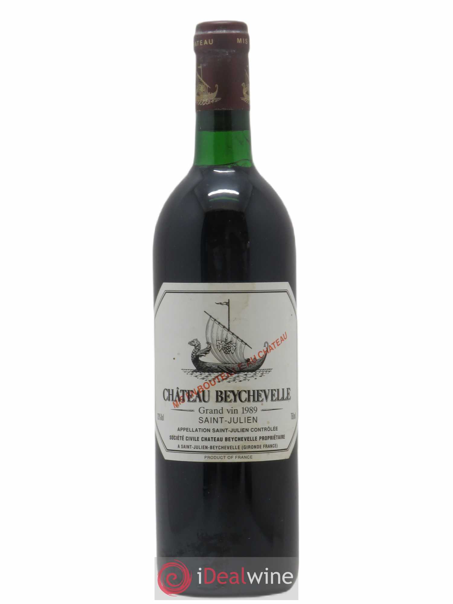 Château Beychevelle 4ème Grand Cru Classé 1989 - Lot de 1 bouteille - 0