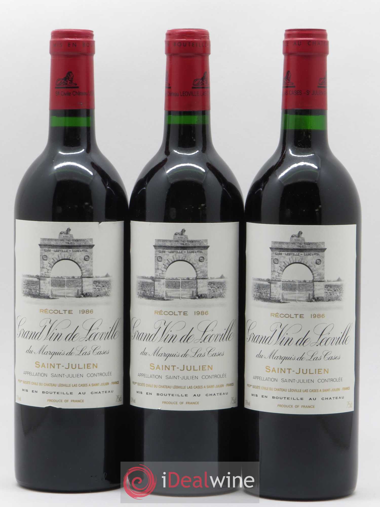 Château Léoville Las Cases 2ème Grand Cru Classé 1986 - Lot de 12 bouteilles - 2