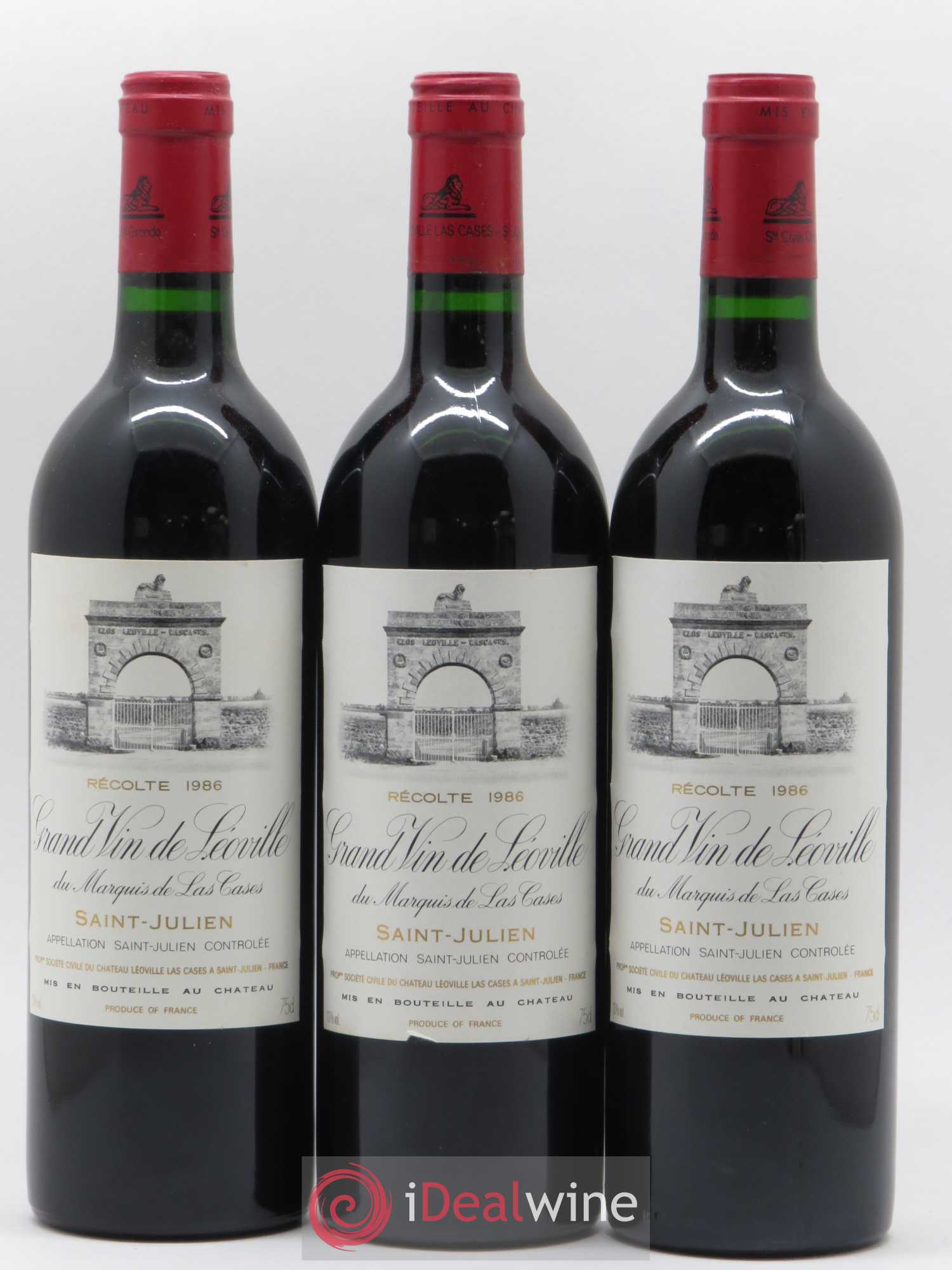 Château Léoville Las Cases 2ème Grand Cru Classé 1986 - Lot de 12 bouteilles - 3