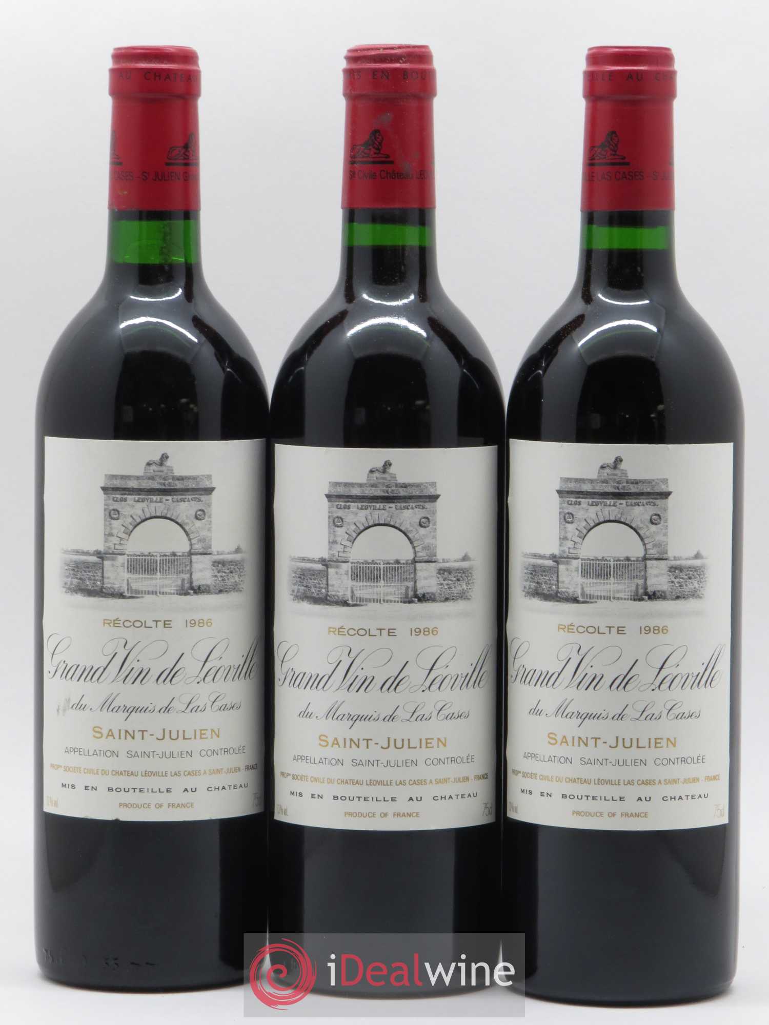 Château Léoville Las Cases 2ème Grand Cru Classé 1986 - Lot de 12 bouteilles - 4