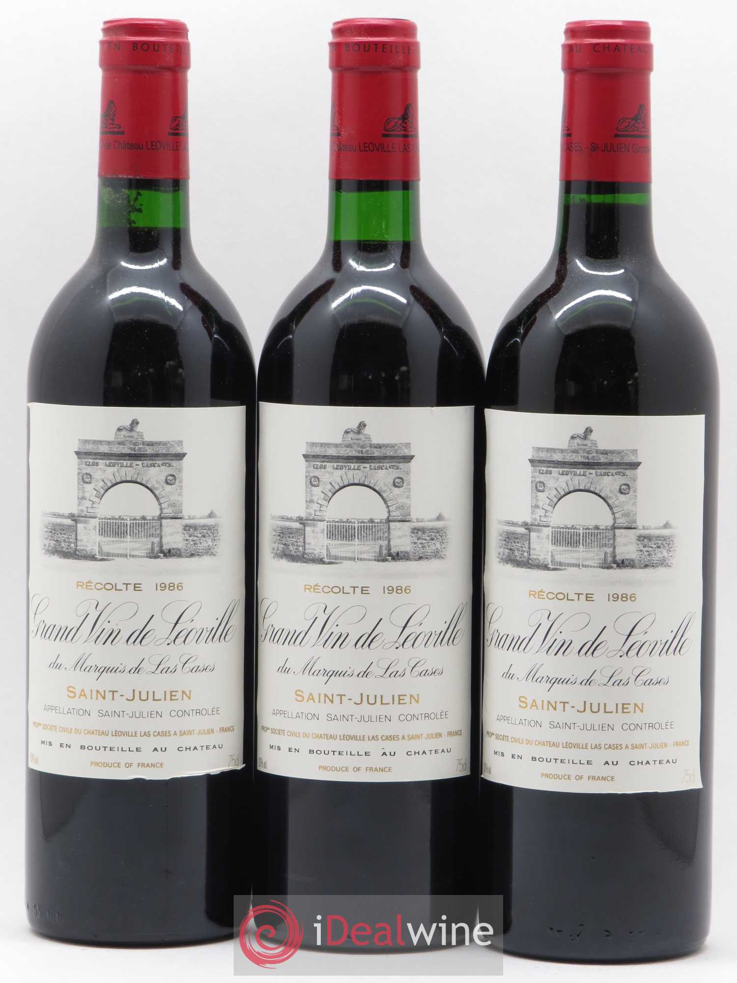 Château Léoville Las Cases 2ème Grand Cru Classé 1986 - Lotto di 12 bottiglie - 1