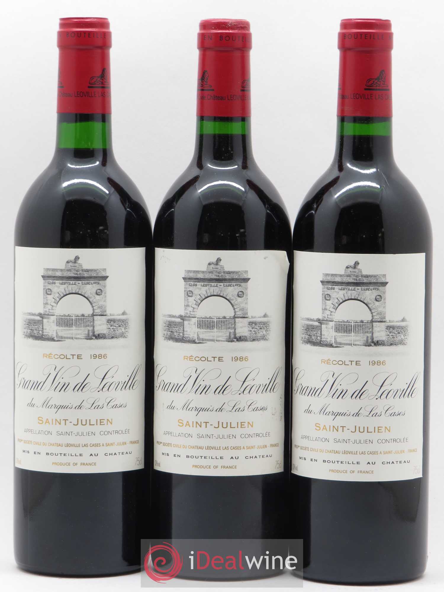 Château Léoville Las Cases 2ème Grand Cru Classé 1986 - Lotto di 12 bottiglie - 2