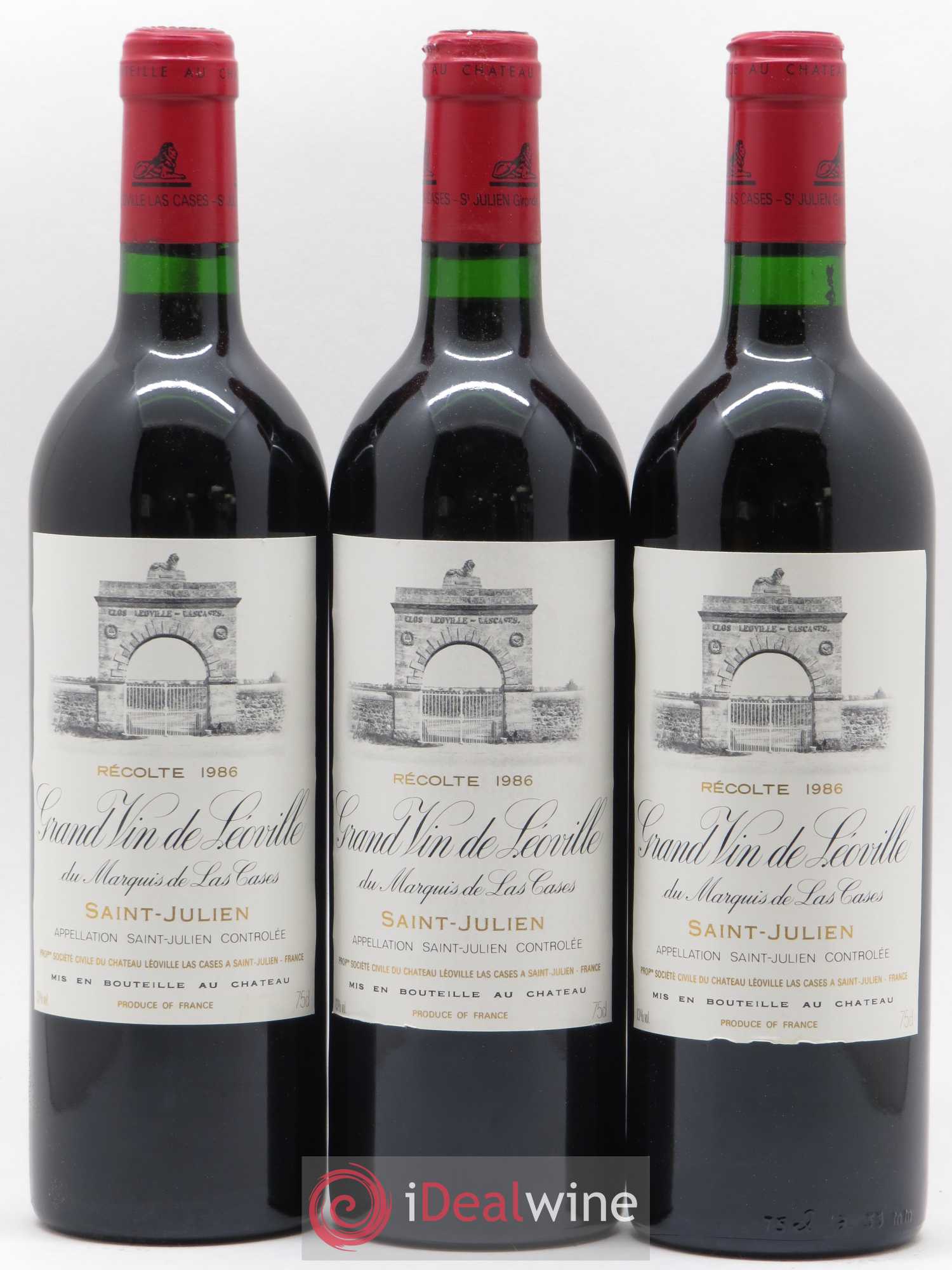 Château Léoville Las Cases 2ème Grand Cru Classé 1986 - Lotto di 12 bottiglie - 4