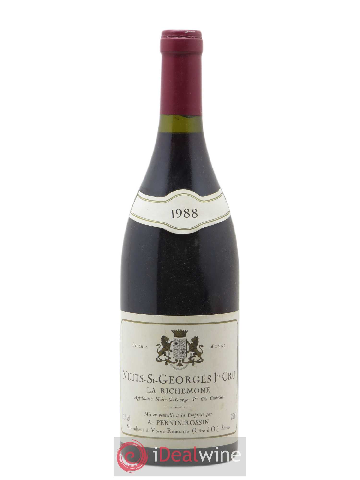 Nuits-Saint-Georges 1er Cru La Richemone Pernin-Rossin 1988 - Lot de 1 bouteille - 0