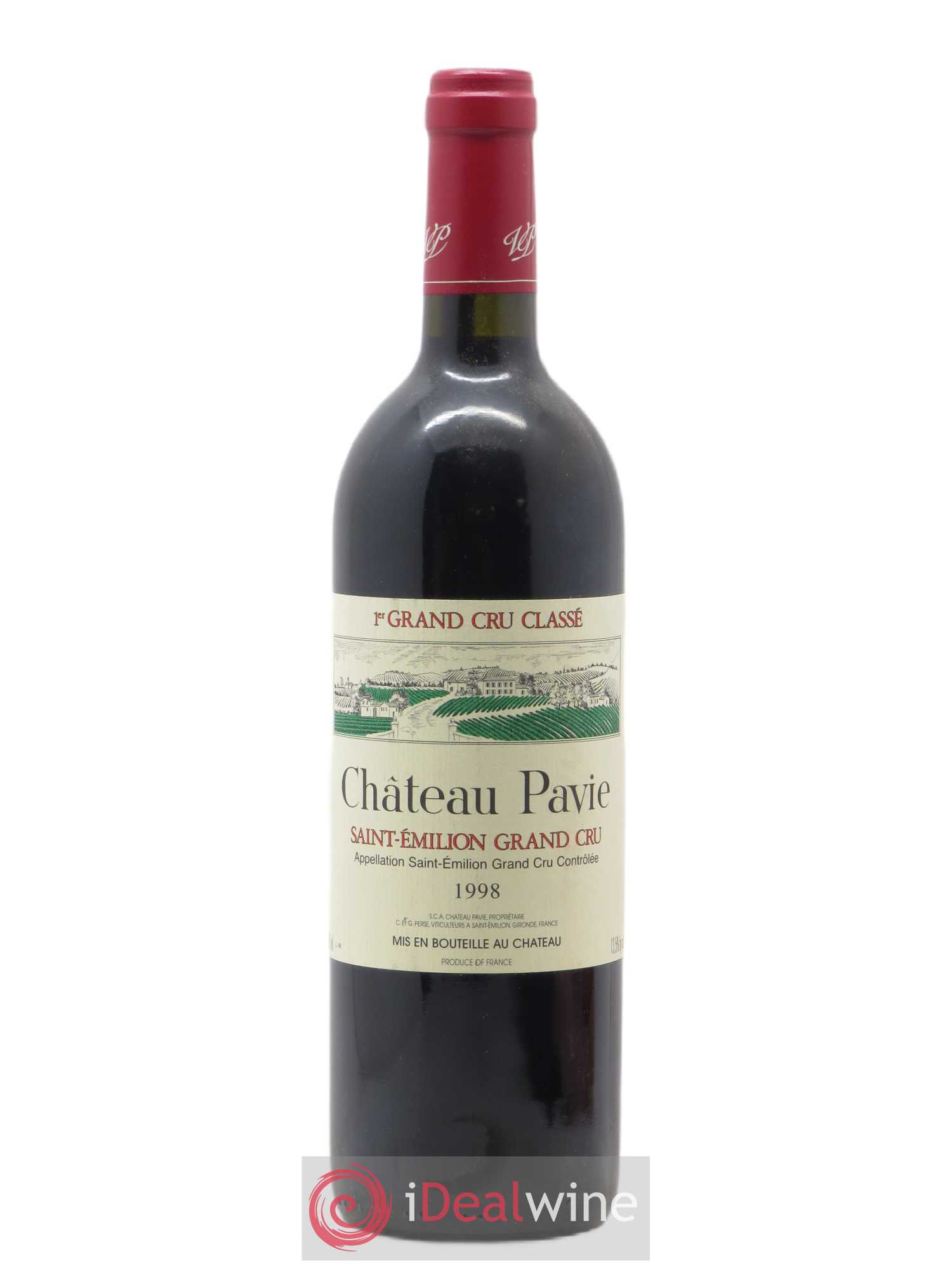 Château Pavie 1er Grand Cru Classé A 1998 - Lot de 1 bouteille - 0