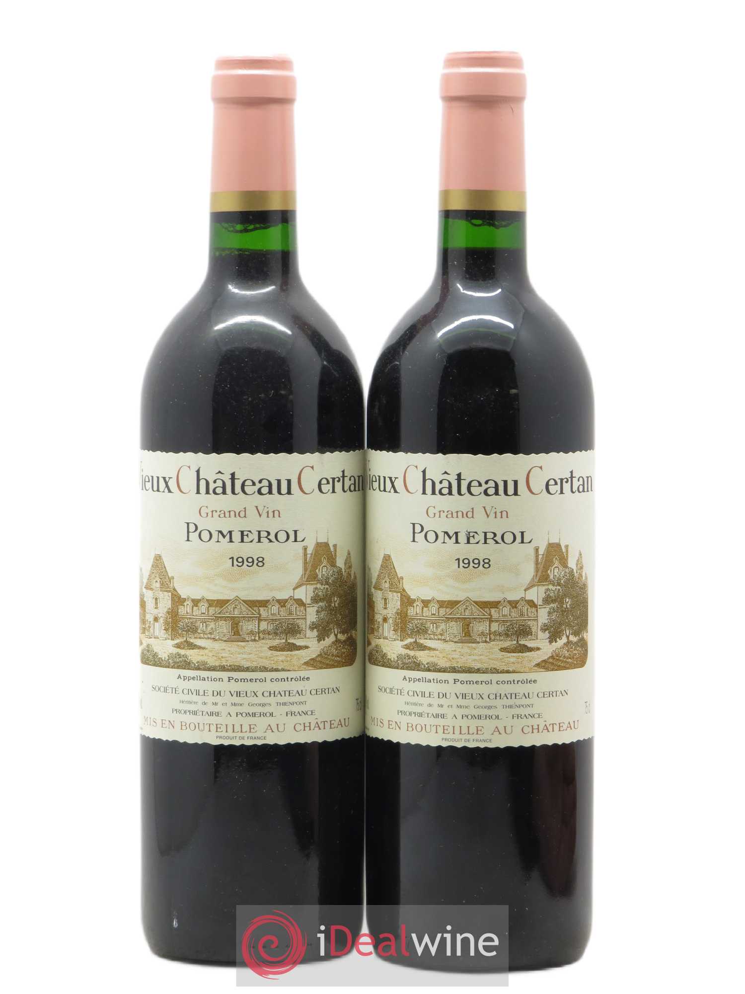 Vieux Château Certan 1998 - Lot de 2 bouteilles - 0