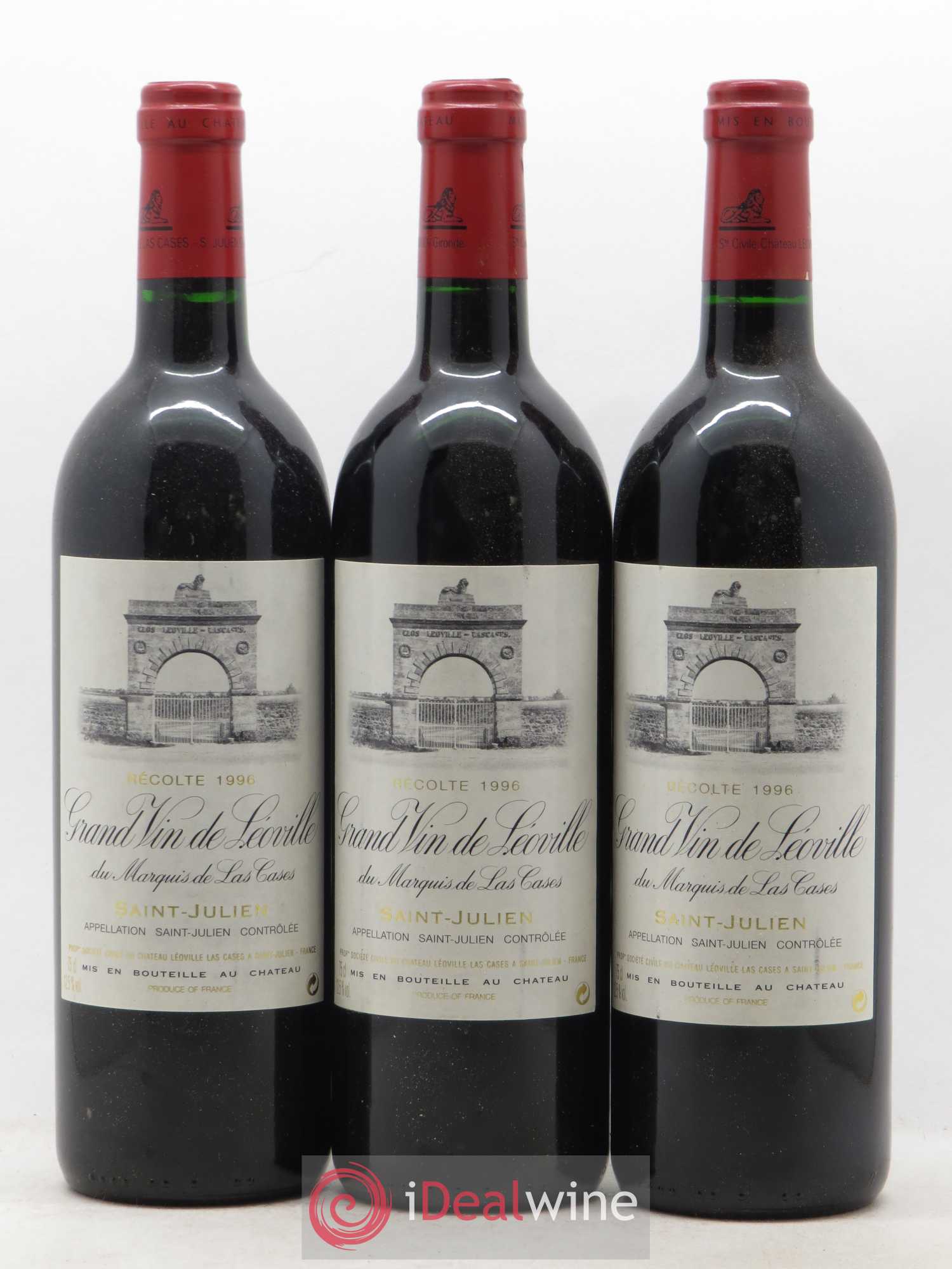 Château Léoville Las Cases 2ème Grand Cru Classé 1996 - Lot de 6 bouteilles - 1