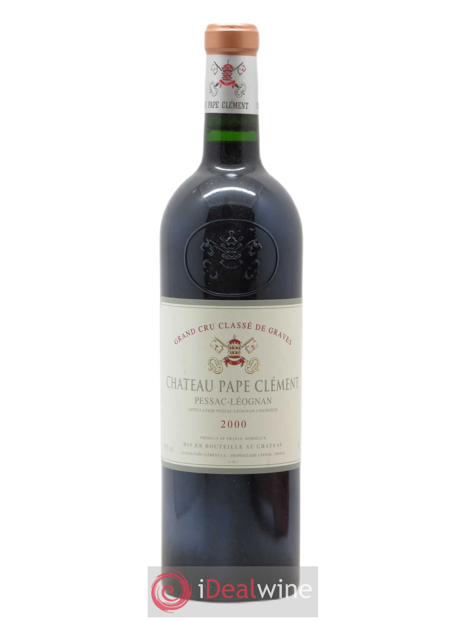 Château Pape Clément Cru Classé de Graves 2000 - Lot de 1 bouteille - 0