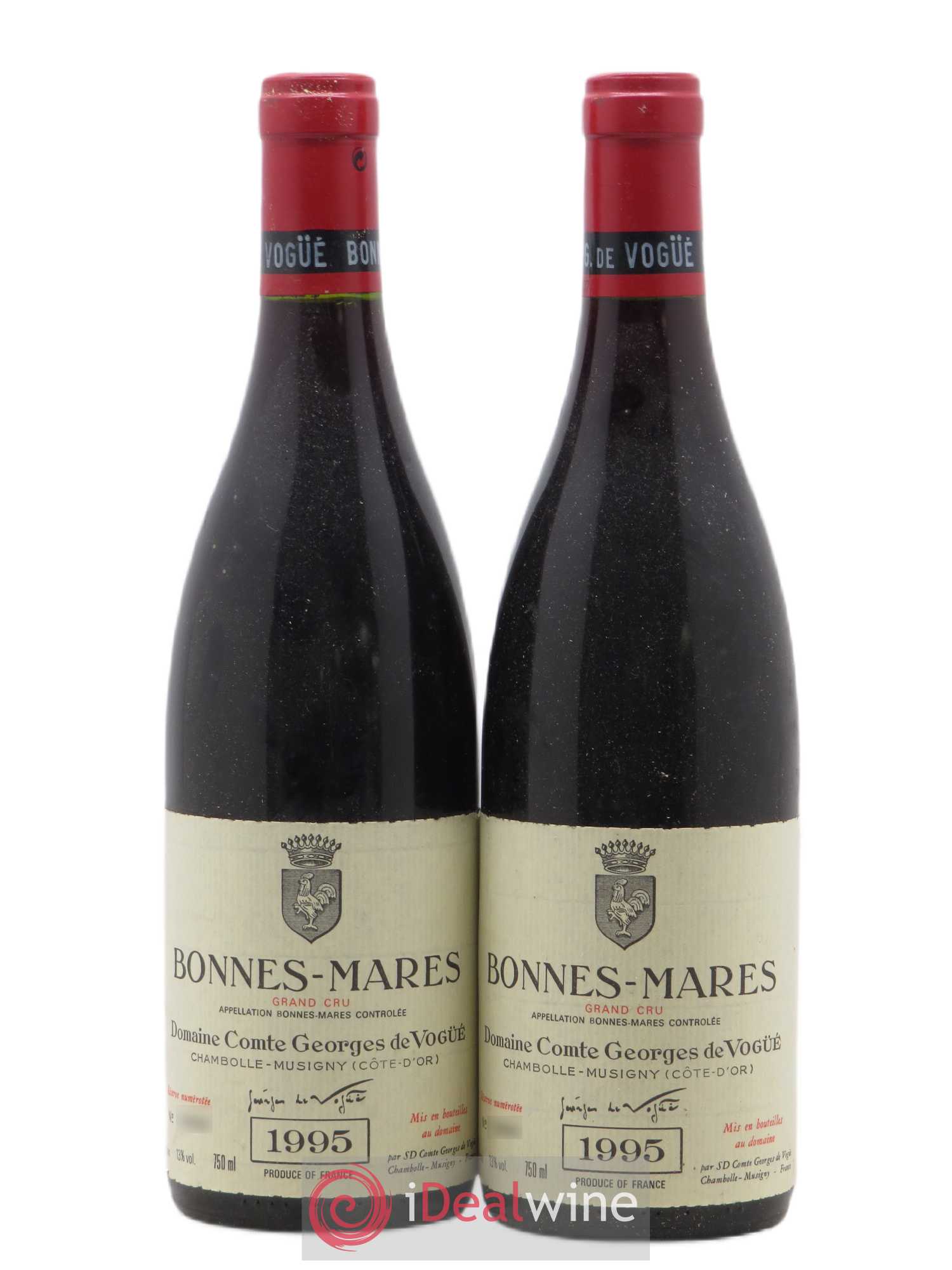 Bonnes-Mares Grand Cru Comte Georges de Vogüé 1995 - Lot de 2 bouteilles - 0