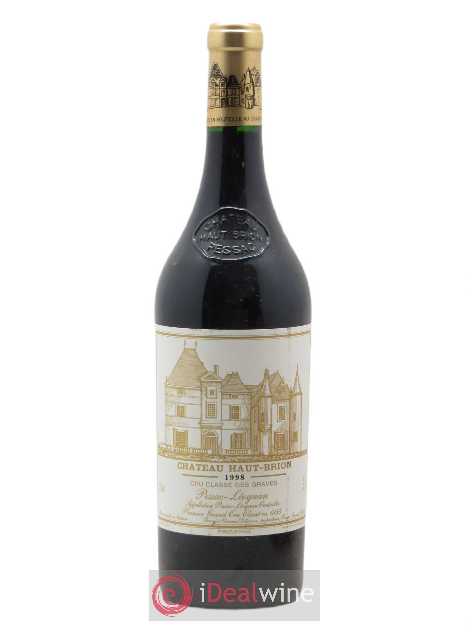 Château Haut Brion 1er Grand Cru Classé 1998 - Lot de 1 bouteille - 0