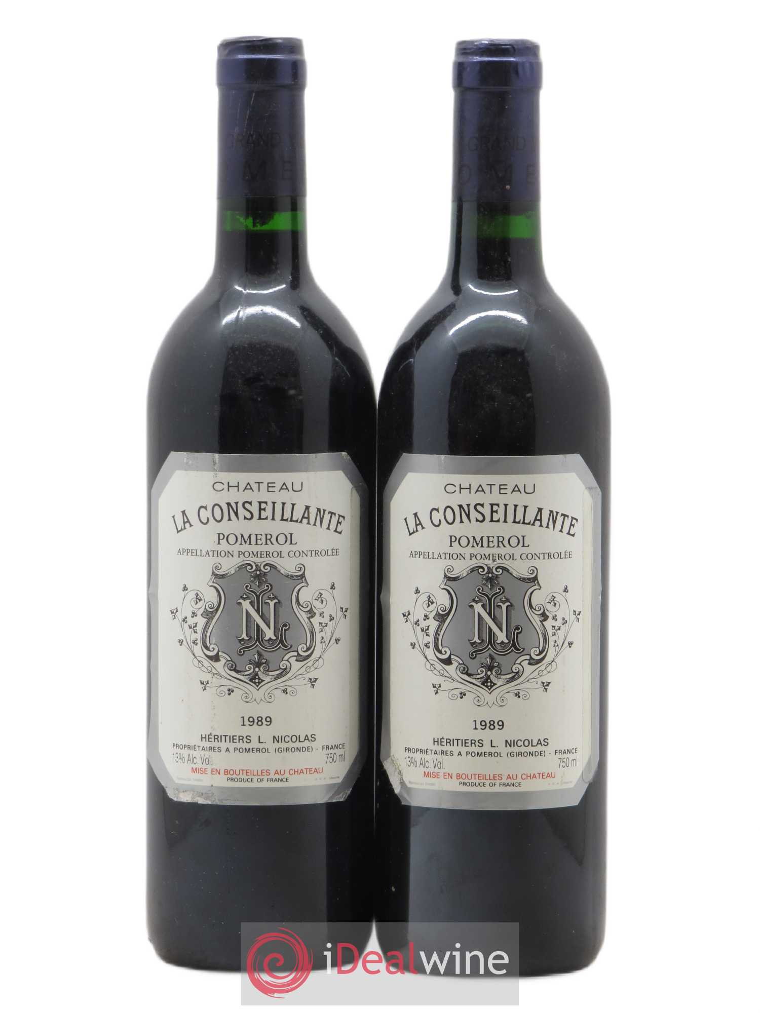 Château la Conseillante 1989 - Lot de 2 bouteilles - 0