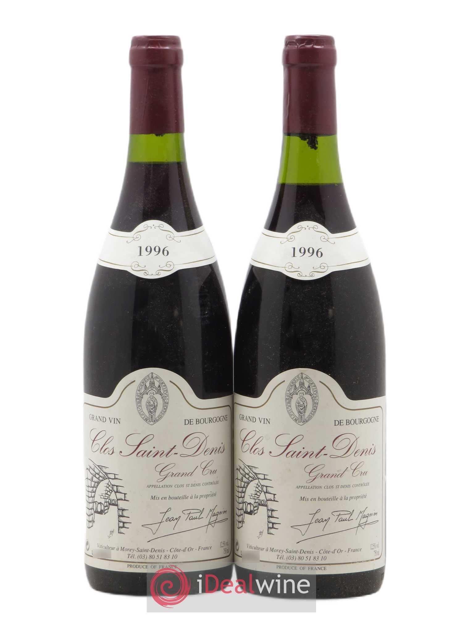 Clos Saint-Denis Grand Cru JP Magnien 1996 - Lot de 2 bouteilles - 0
