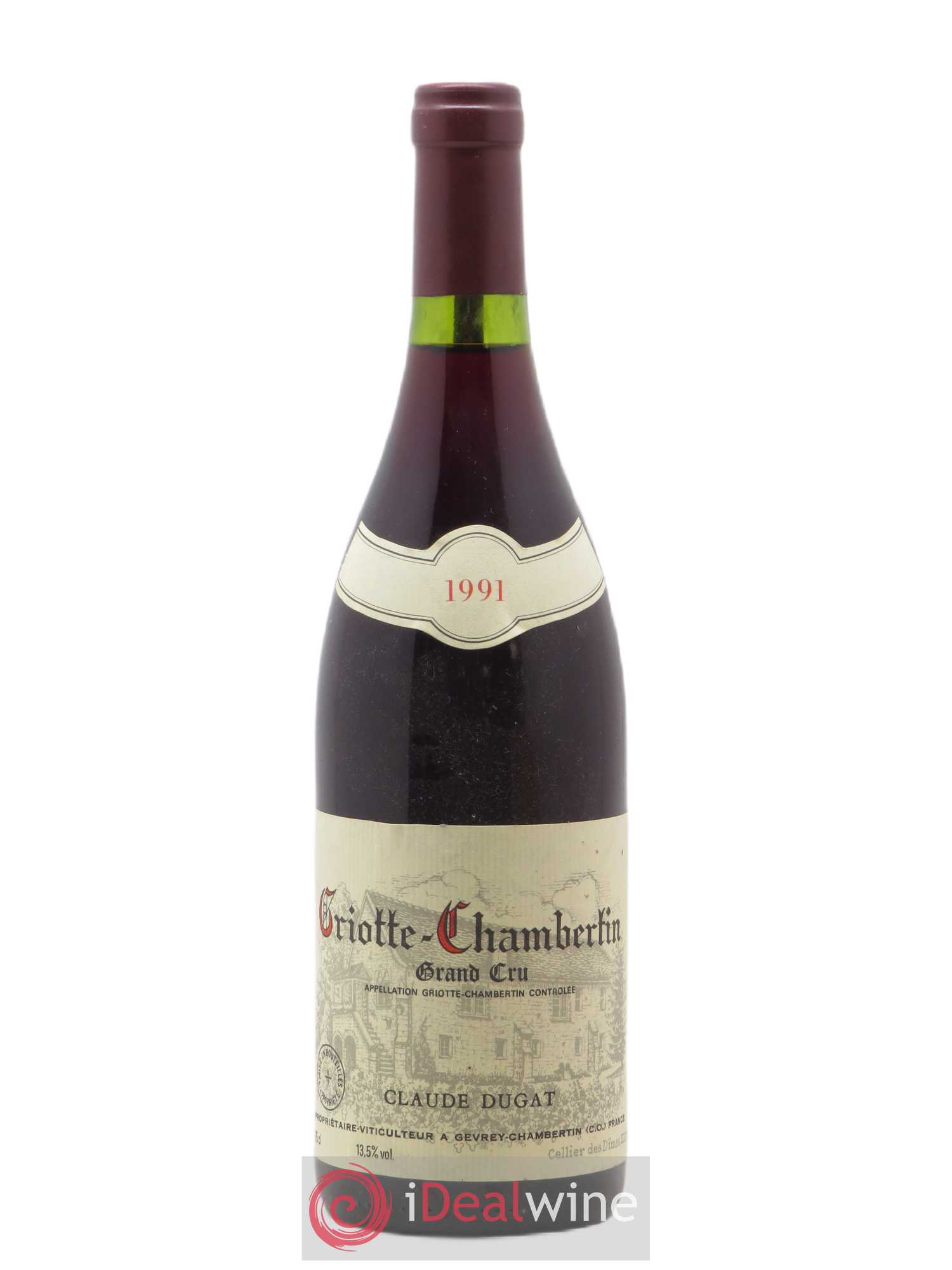 Griotte-Chambertin Grand Cru Claude Dugat 1991 - Lot de 1 bouteille - 0