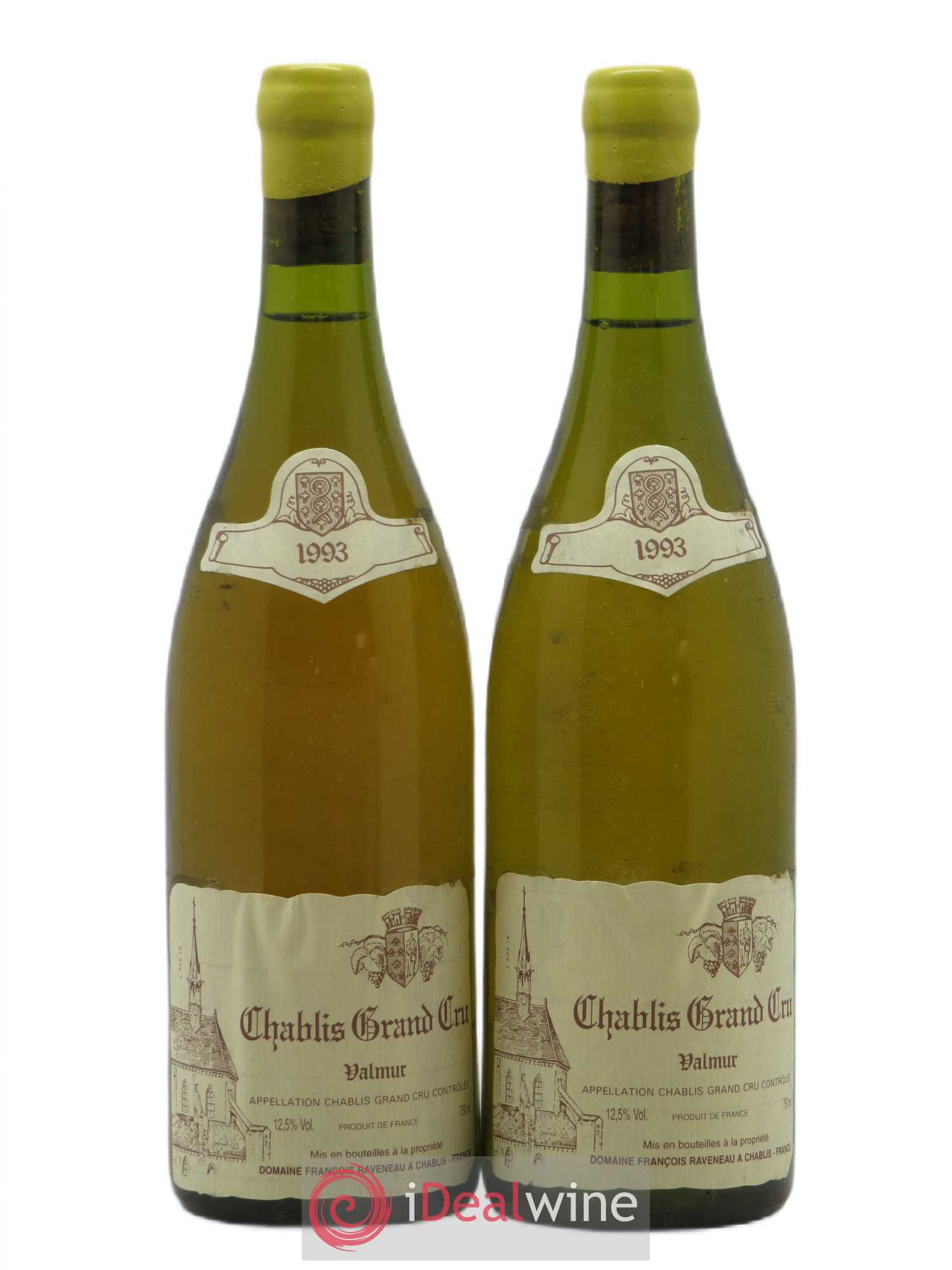 Chablis Grand Cru Valmur Raveneau (Domaine) 1993 - Lot de 2 bouteilles - 0