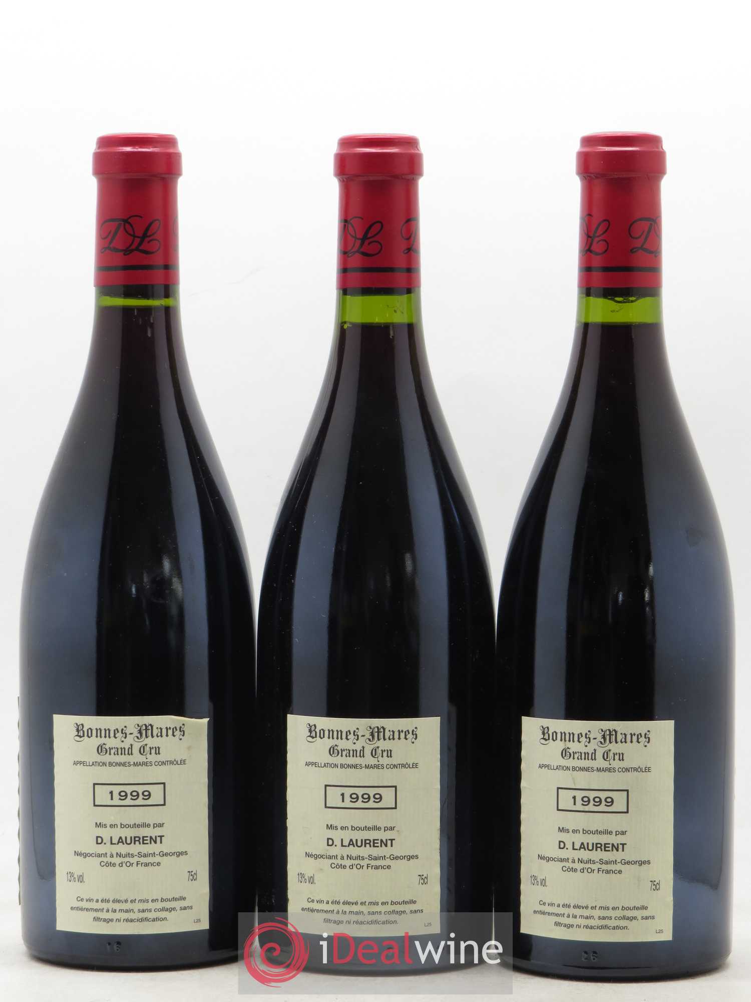 Bonnes-Mares Grand Cru Dominique Laurent 1999 - Lot de 3 bouteilles - 1