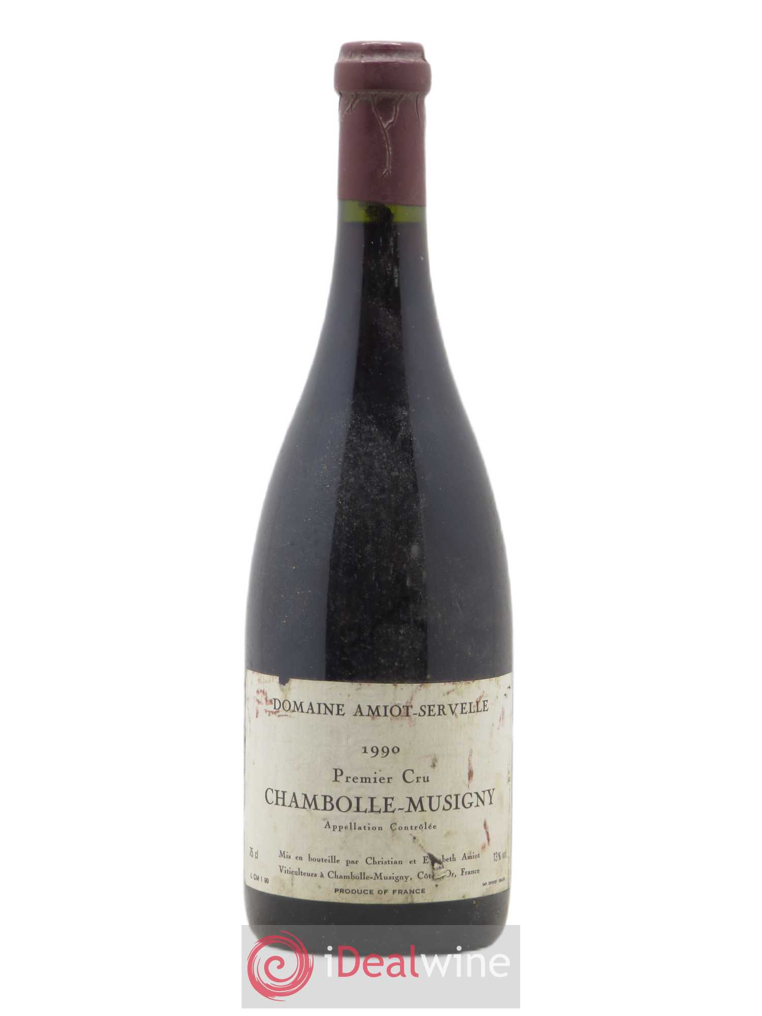 Chambolle-Musigny 1er Cru Amiot-Servelle 1990 - Lot de 1 bouteille - 0