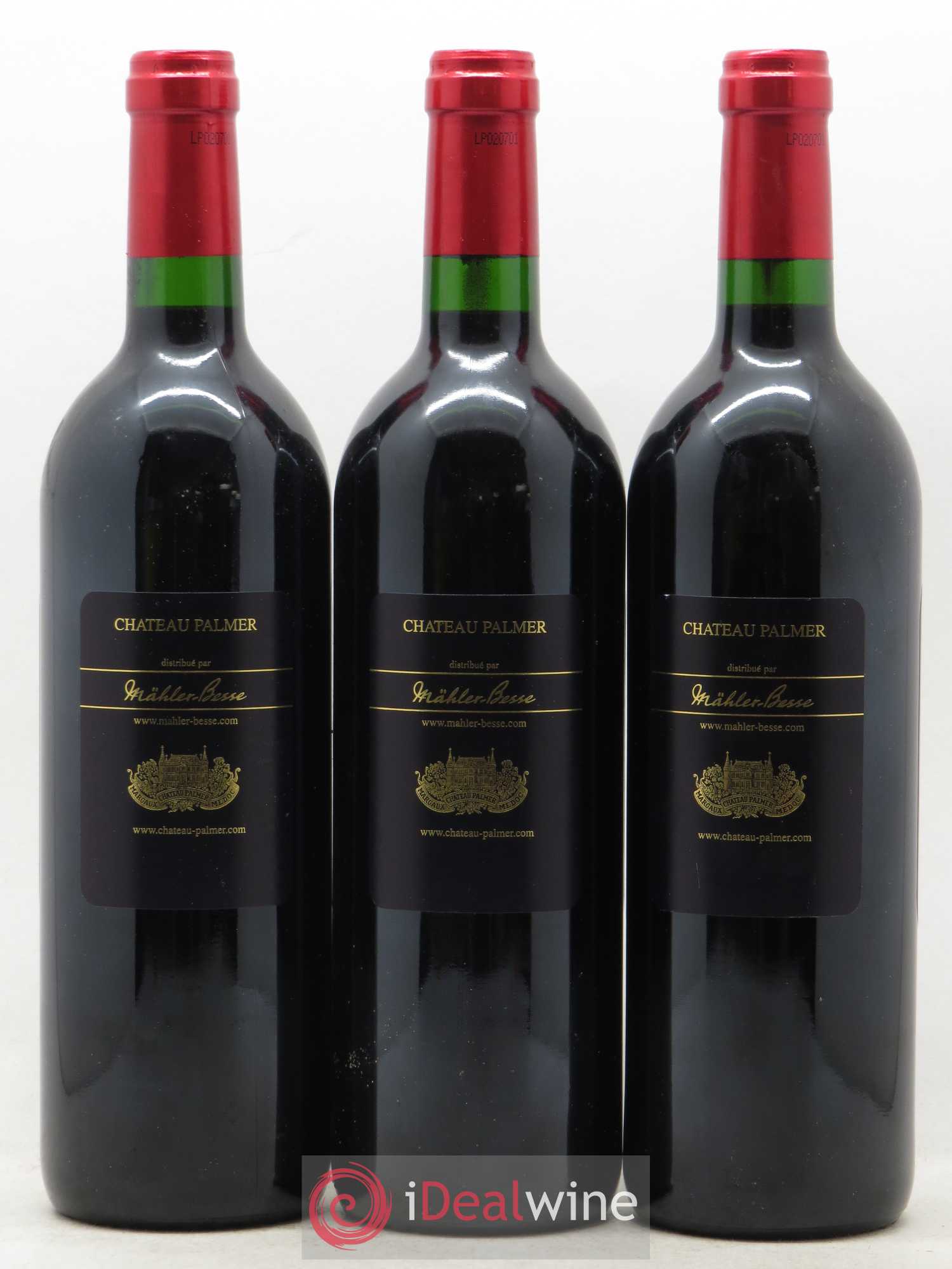 Château Palmer 3ème Grand Cru Classé 2002 - Lot de 3 bouteilles - 1
