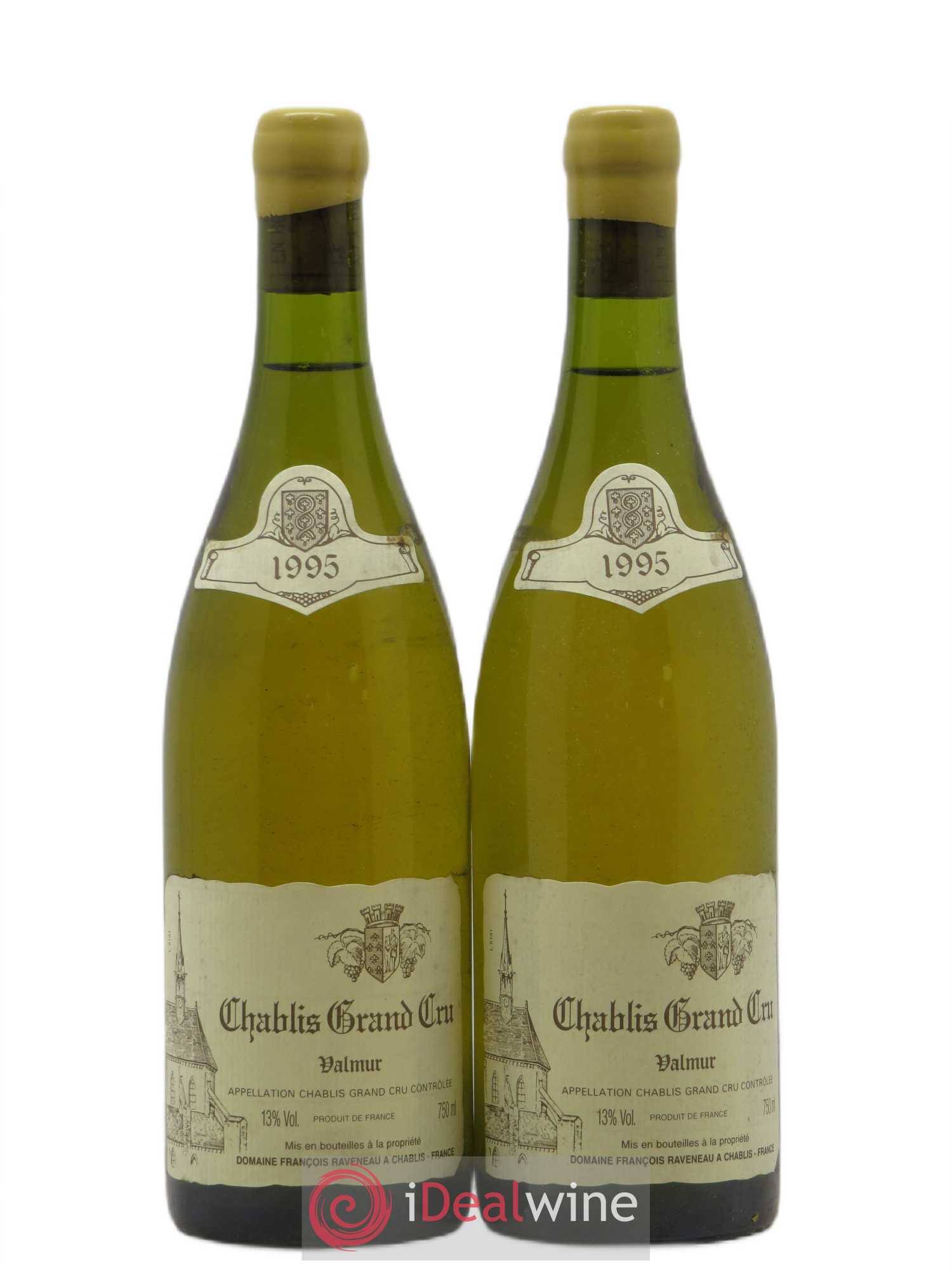 Chablis Grand Cru Valmur Raveneau (Domaine) 1995 - Lot de 2 bouteilles - 0