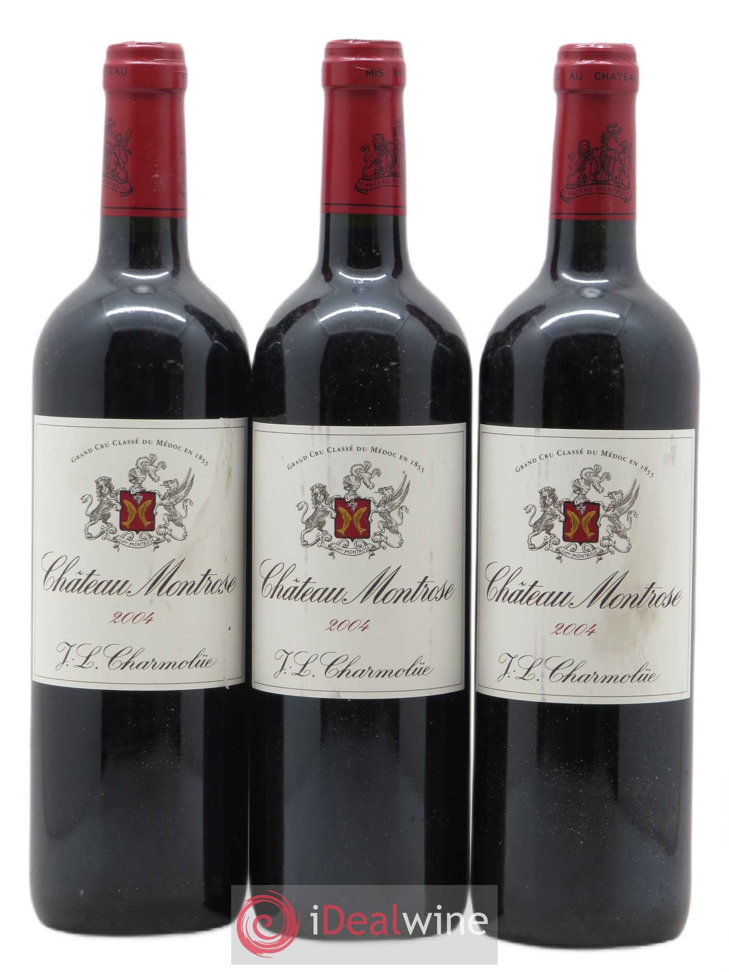 Château Montrose 2ème Grand Cru Classé 2004 - Lot de 3 bouteilles - 0