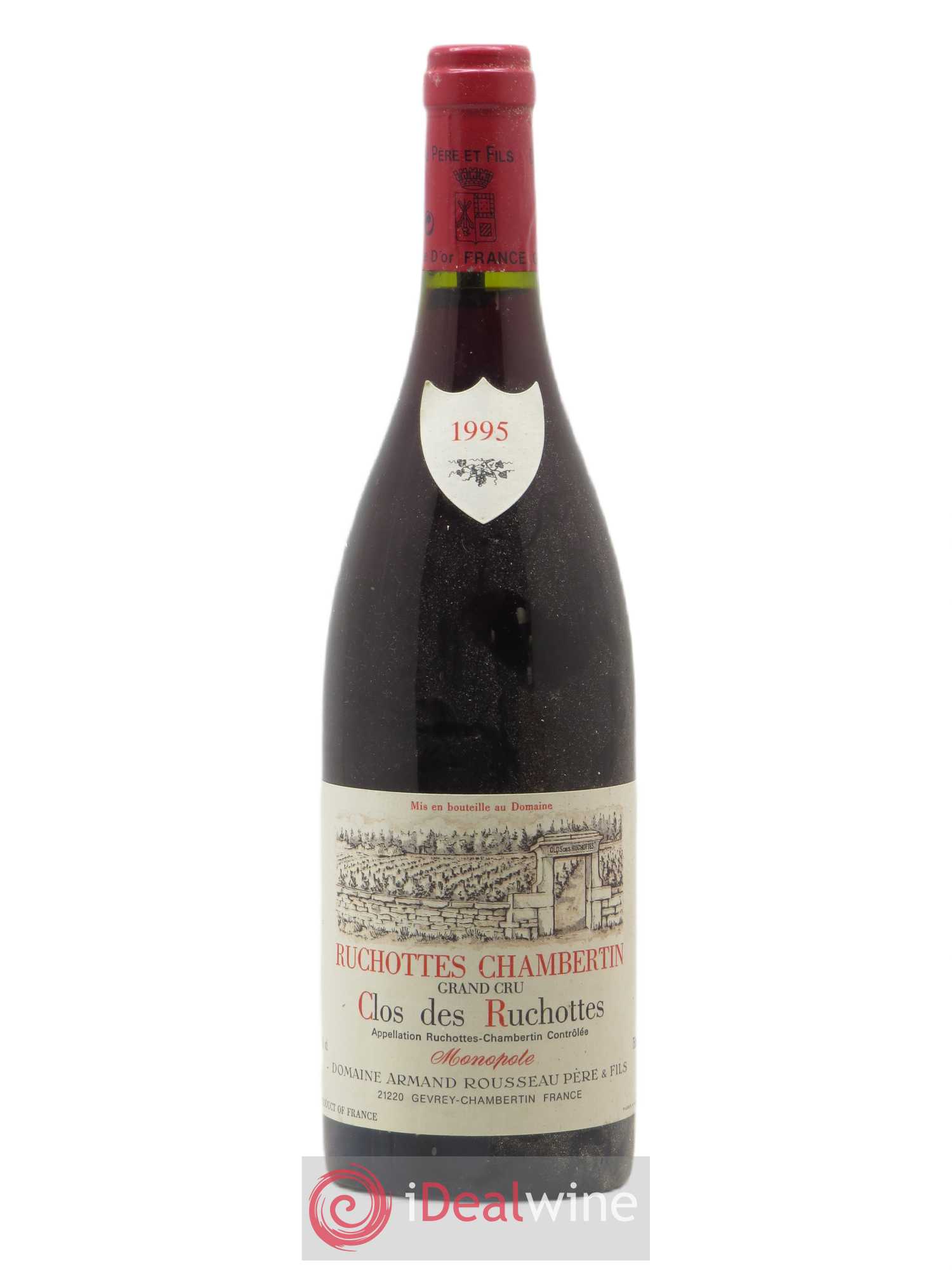 Ruchottes-Chambertin Grand Cru Clos des Ruchottes Armand Rousseau (Domaine) 1995 - Lot de 1 bouteille - 0