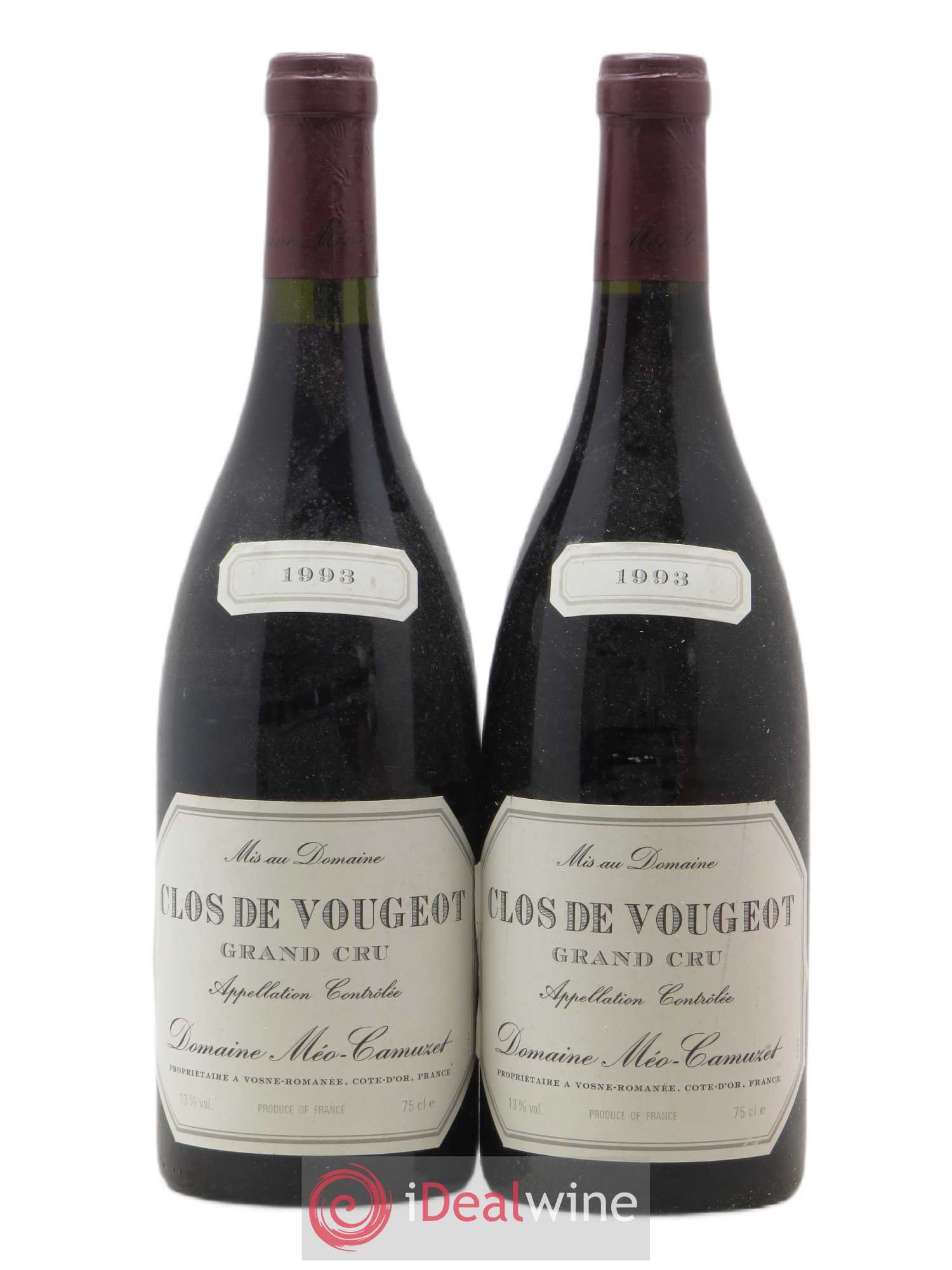 Clos de Vougeot Grand Cru Méo-Camuzet (Domaine) 1993 - Lot de 2 bouteilles - 0