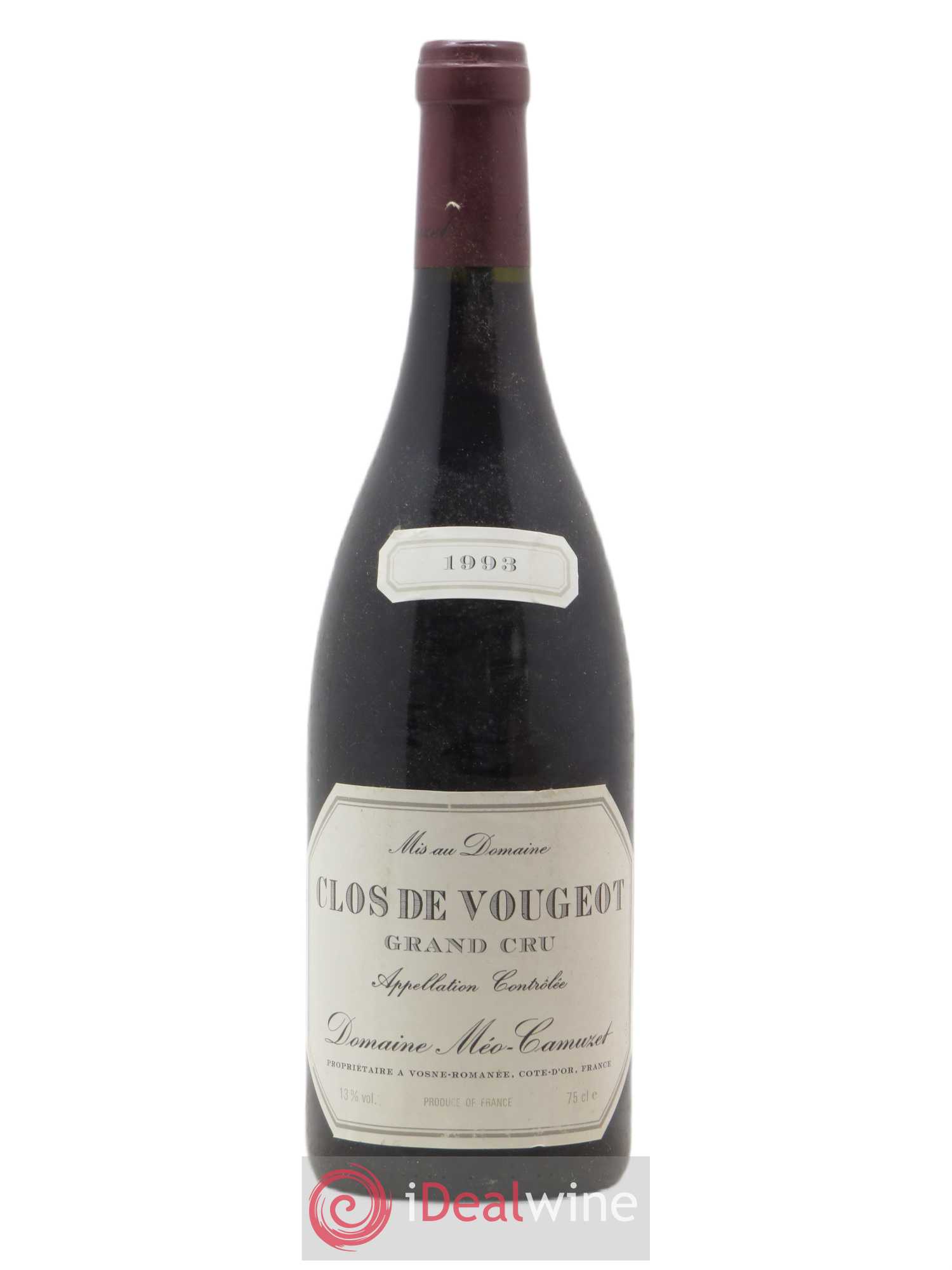 Clos de Vougeot Grand Cru Méo-Camuzet (Domaine) 1993 - Lot de 1 bouteille - 0