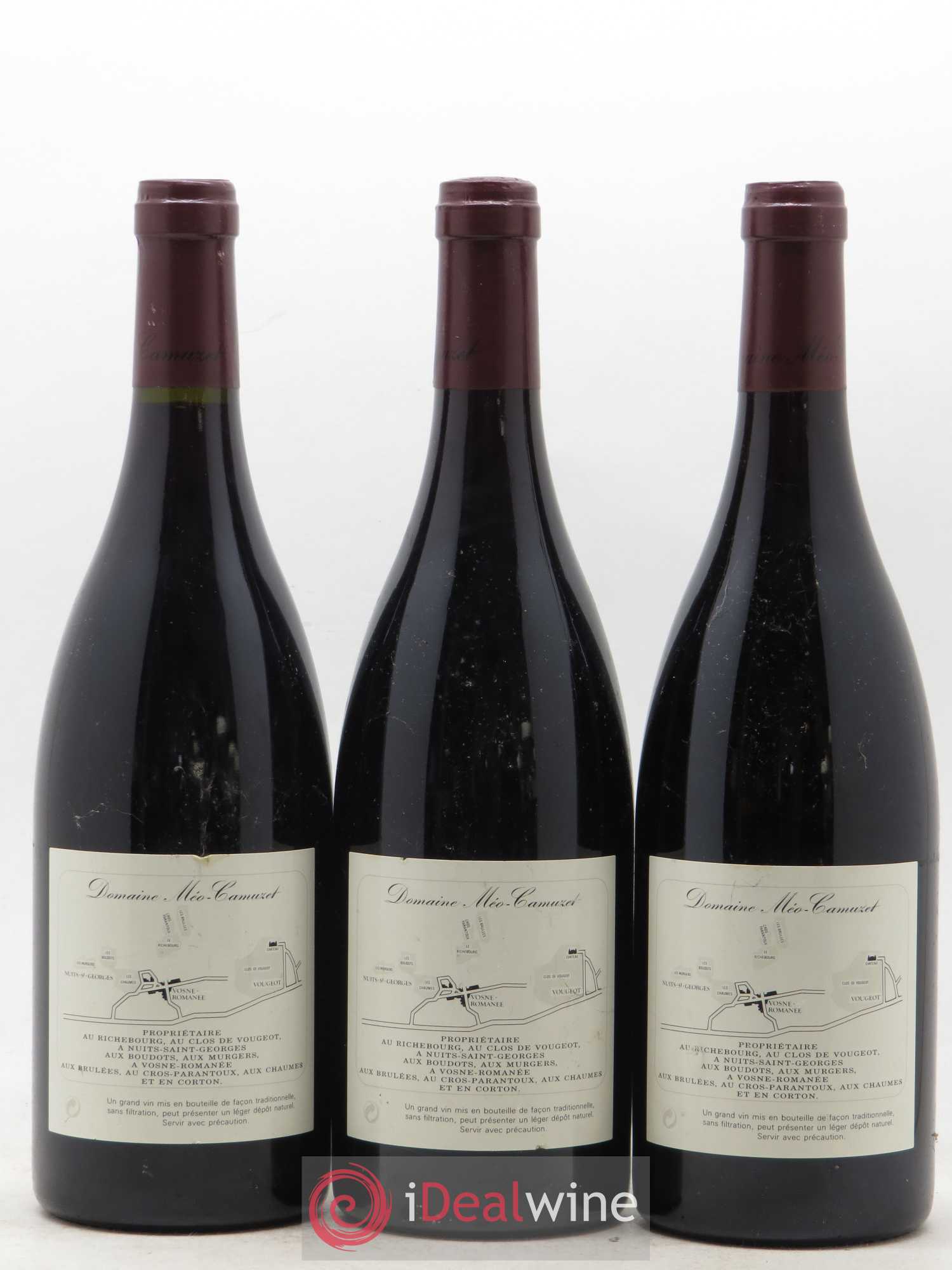Nuits-Saint-Georges 1er Cru Aux Boudots Méo-Camuzet (Domaine) 1995 - Lot de 3 bouteilles - 1