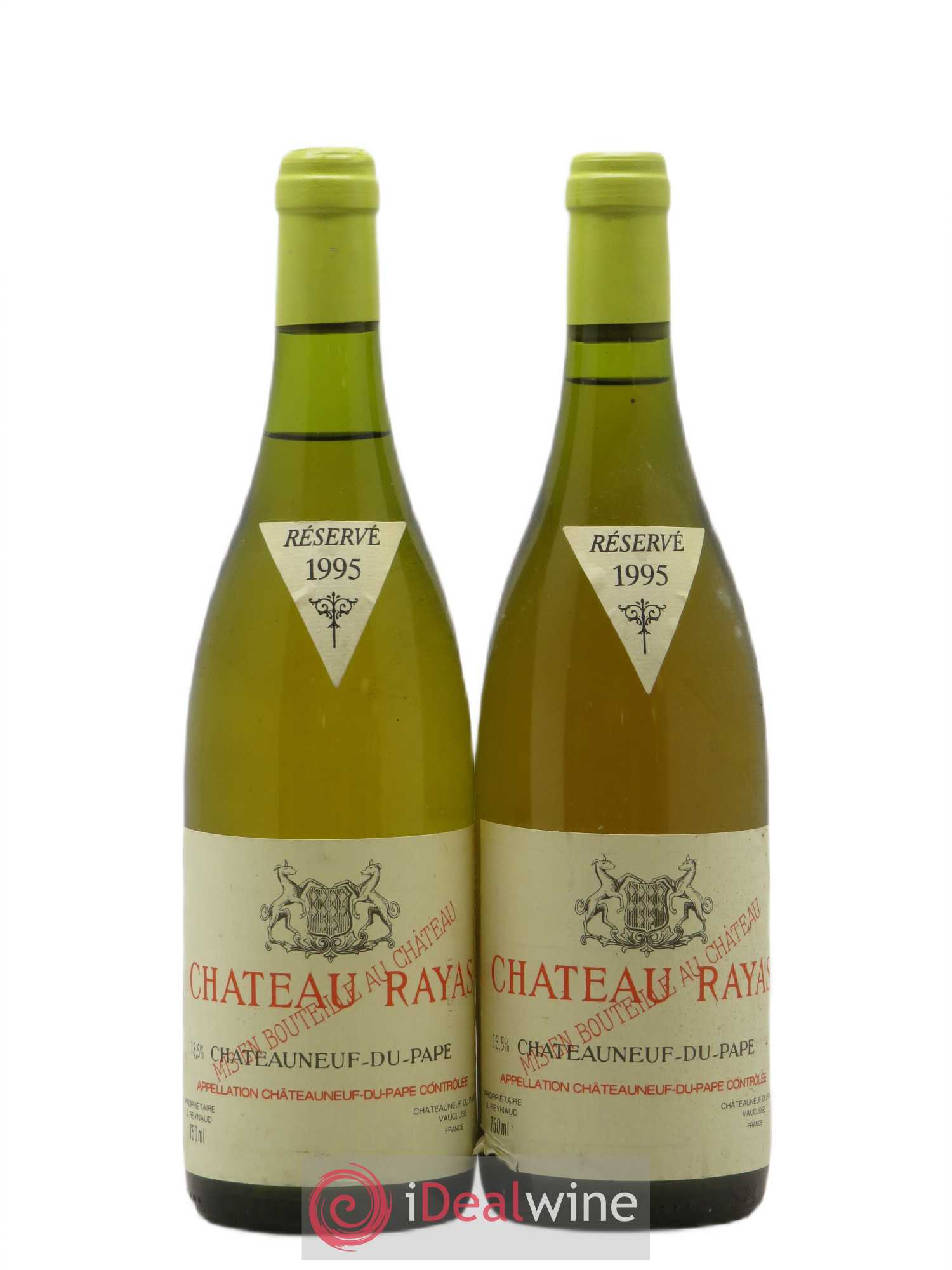 Châteauneuf-du-Pape Château Rayas Emmanuel Reynaud 1995 - Lot de 2 bouteilles - 0