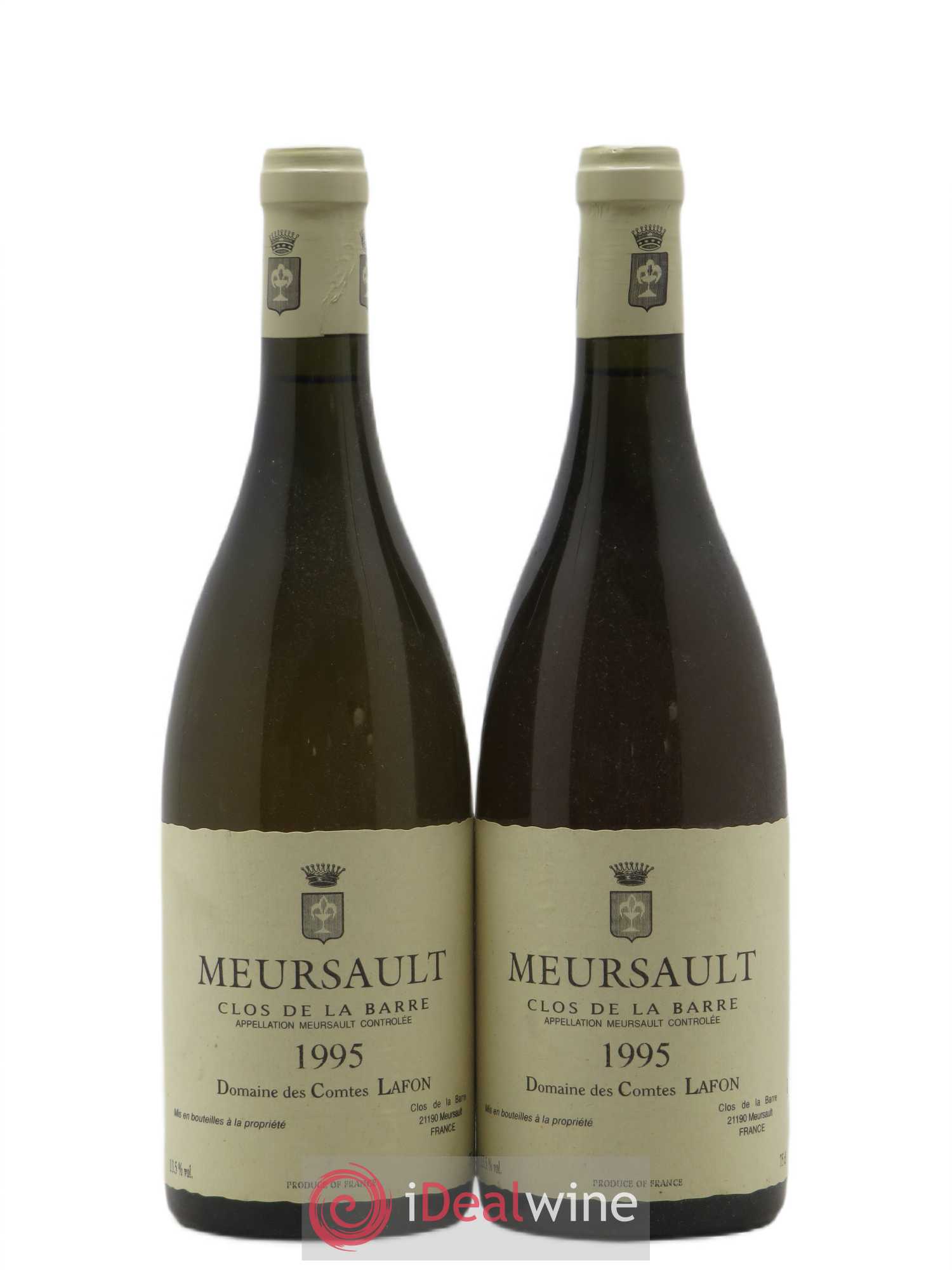 Meursault Clos de la Barre Comtes Lafon (Domaine des) 1995 - Lot de 2 bouteilles - 0