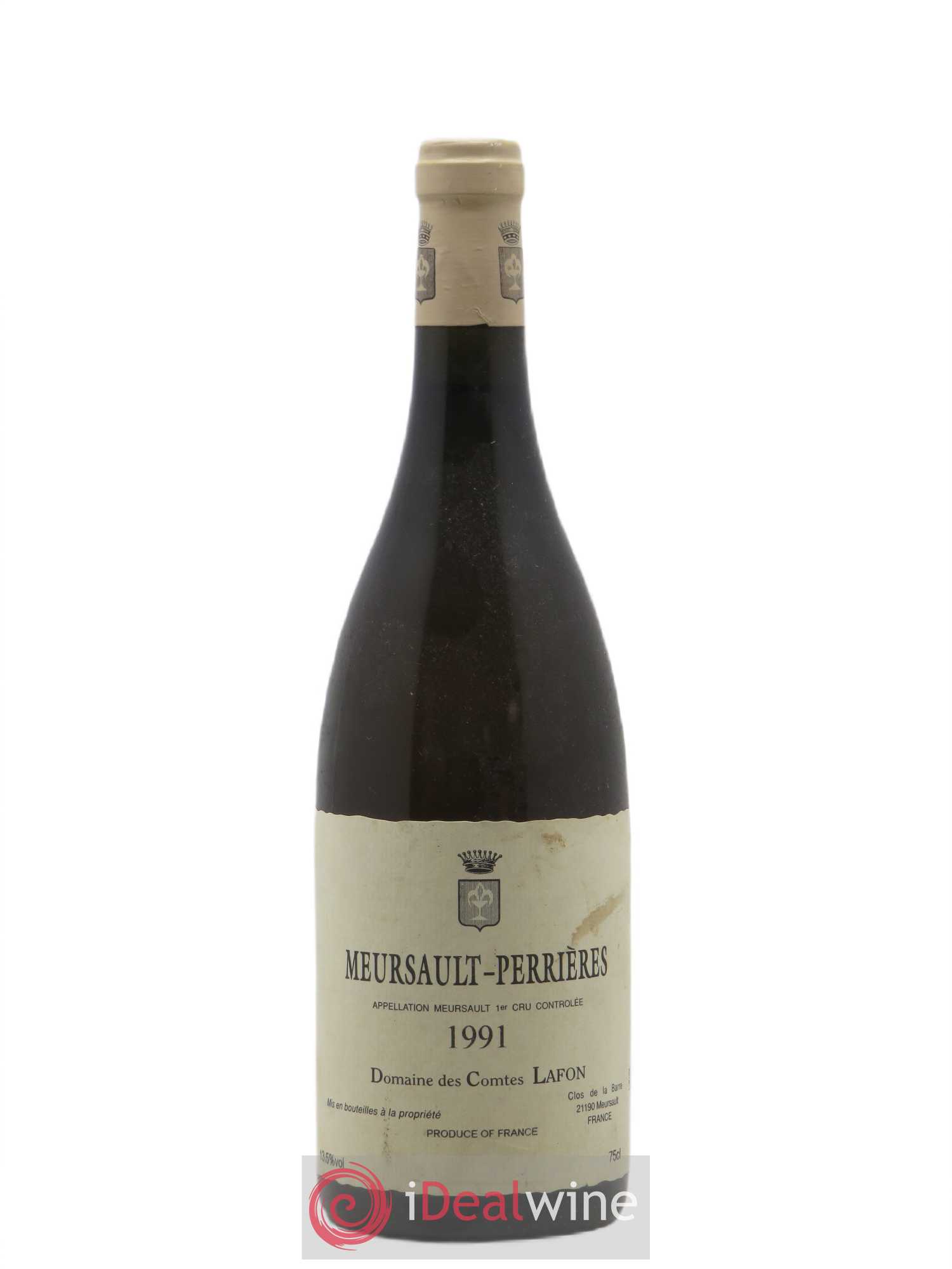 Meursault 1er Cru Perrières Comtes Lafon (Domaine des) 1991 - Lot de 1 bouteille - 0