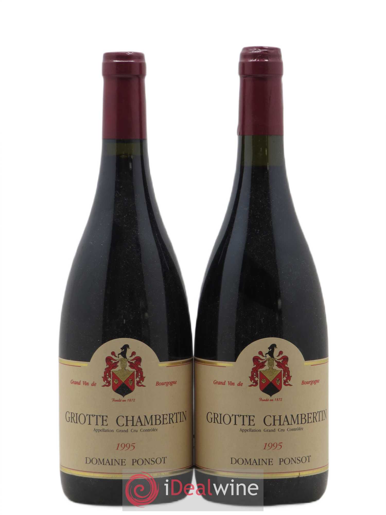Griotte-Chambertin Grand Cru Ponsot (Domaine) 1995 - Lot de 2 bouteilles - 0