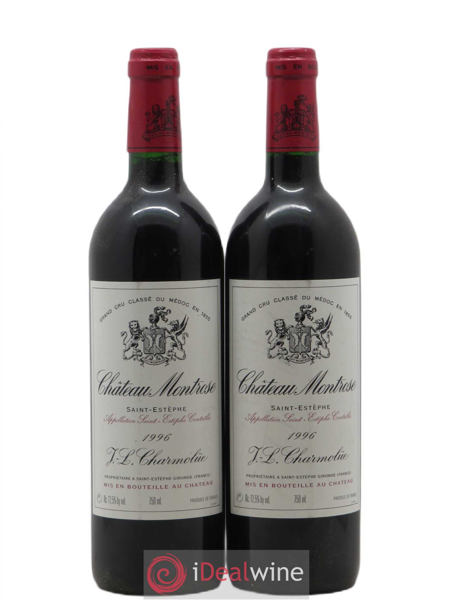 Château Montrose 2ème Grand Cru Classé 1996 - Lot de 2 bouteilles - 0