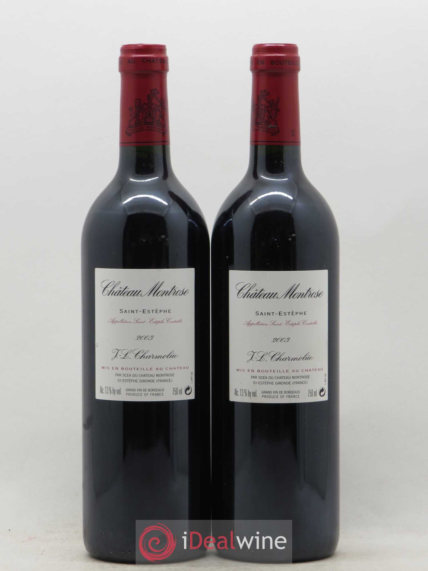 Château Montrose 2ème Grand Cru Classé 2003 - Lot de 2 bouteilles - 1