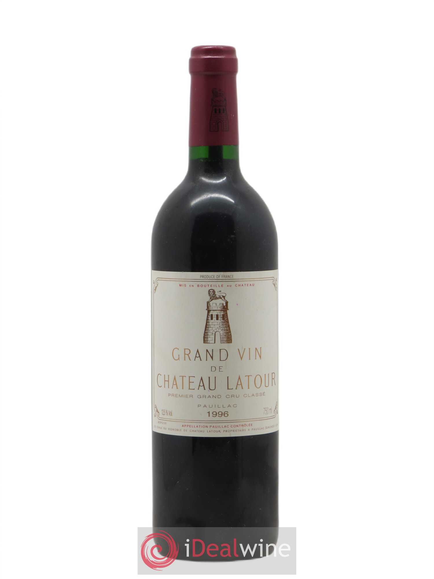Château Latour 1er Grand Cru Classé 1996 - Lot de 1 bouteille - 0