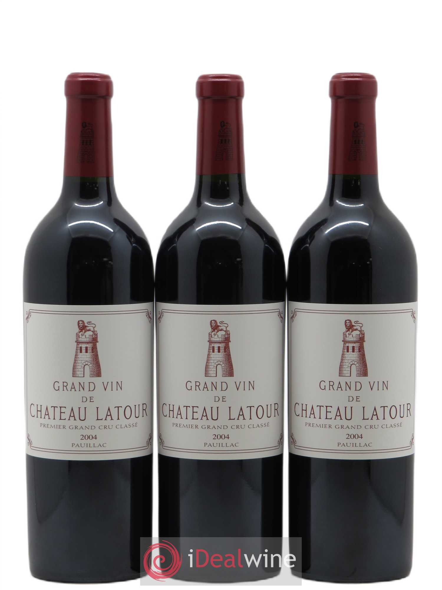 Château Latour 1er Grand Cru Classé 2004 - Lot de 3 bouteilles - 0