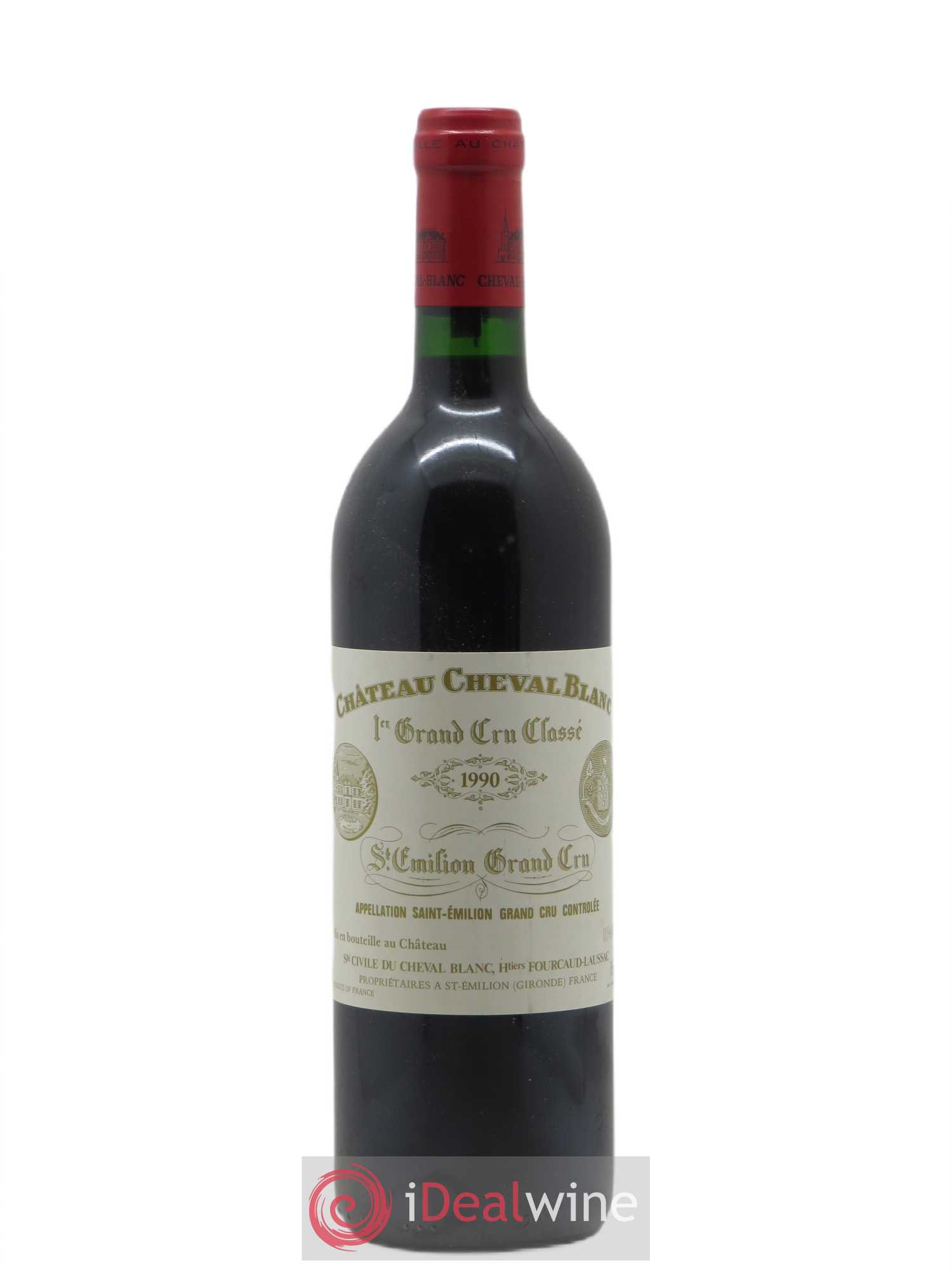 Château Cheval Blanc 1er Grand Cru Classé A 1990 - Lot de 1 bouteille - 0