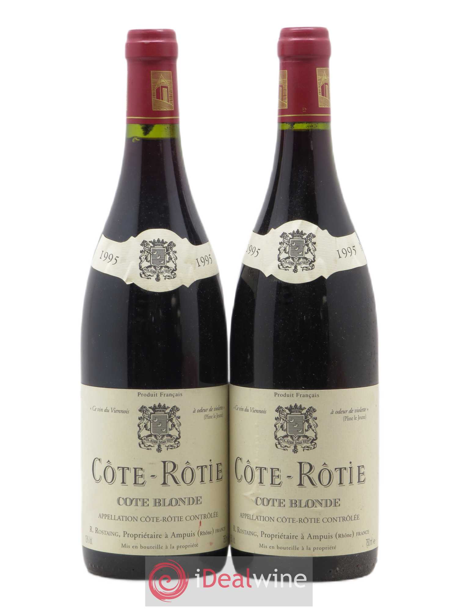 Côte-Rôtie Côte Blonde René Rostaing 1995 - Posten von 2 Flaschen - 0