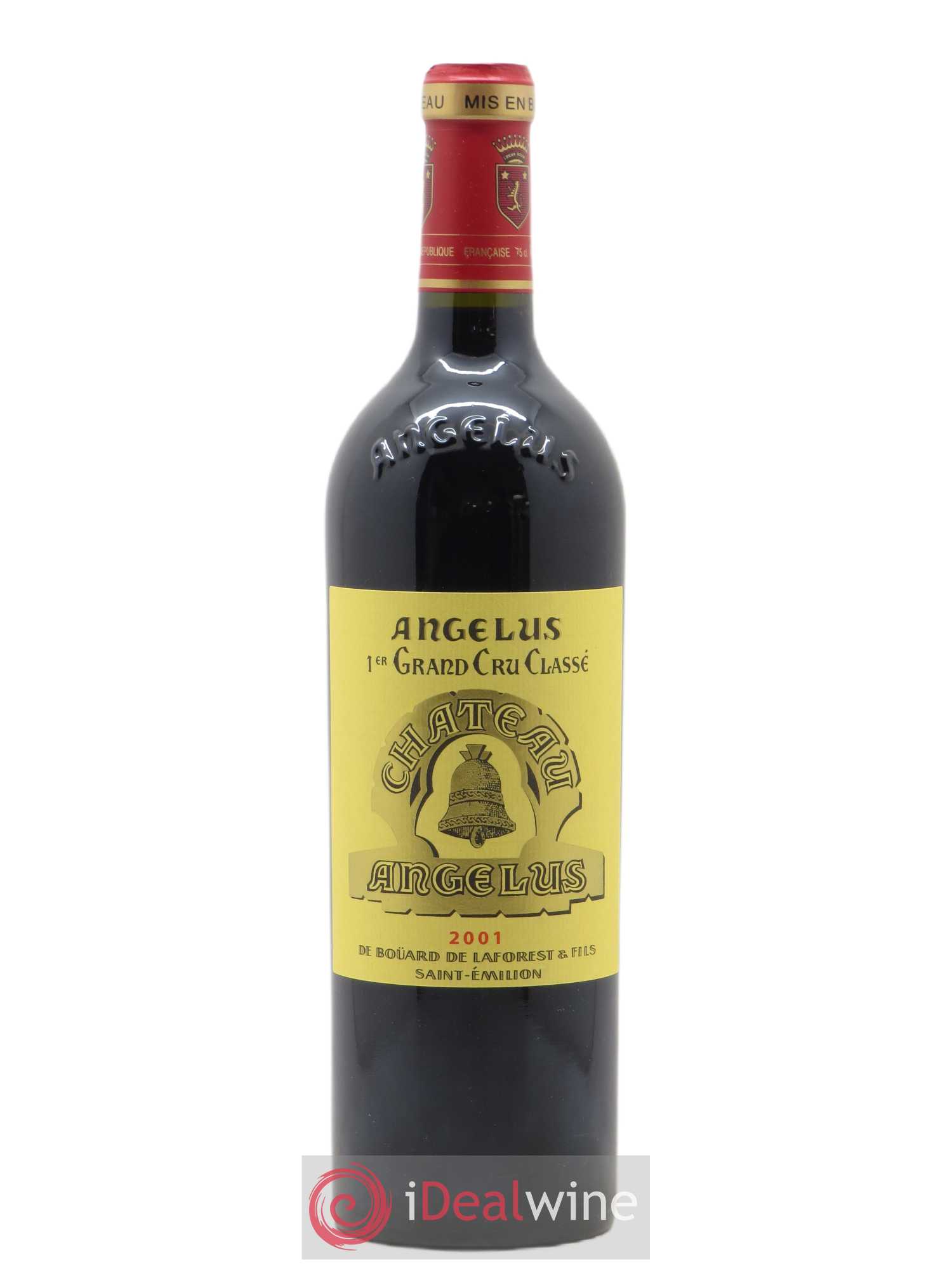 Château Angélus 1er Grand Cru Classé A 2001 - Lot de 1 bouteille - 0