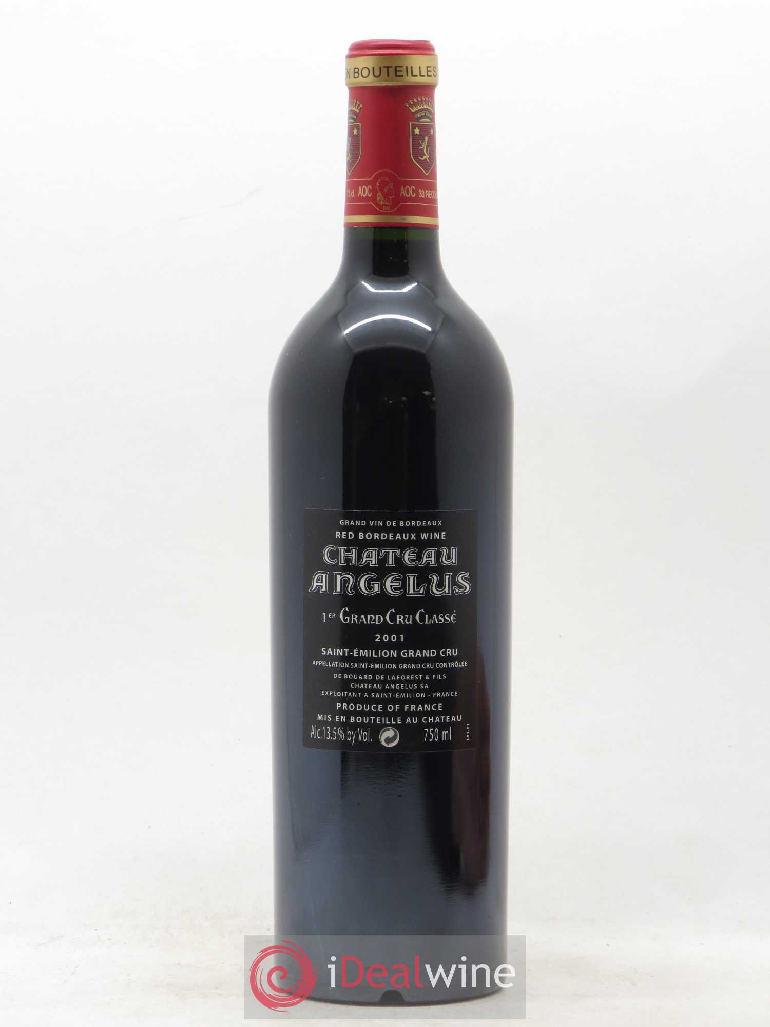Château Angélus 1er Grand Cru Classé A 2001 - Lot de 1 bouteille - 1