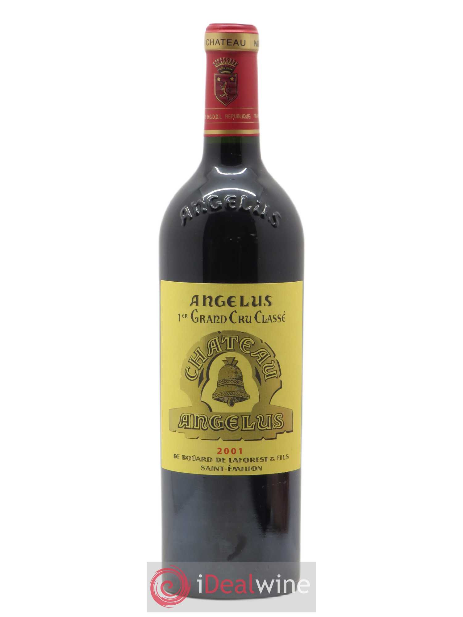 Château Angélus 1er Grand Cru Classé A 2001 - Lot de 1 bouteille - 0