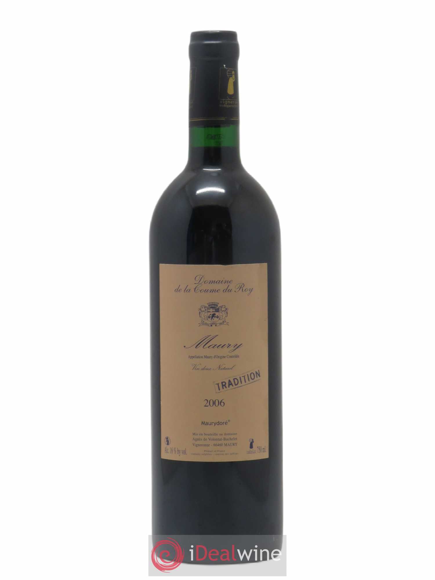 Maury Vin Doux Naturel Domaine de La Coume du Roy 2006 - Posten von 1 Flasche - 0