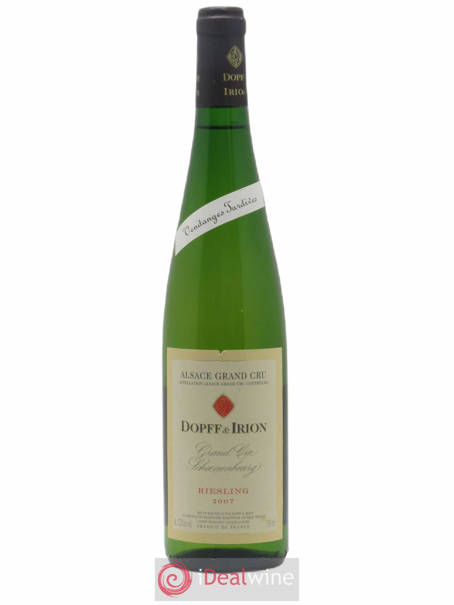 Riesling Grand Cru Schoenenbourg Vendanges Tardives Dopff et Irion 2007 - Posten von 1 Flasche - 0