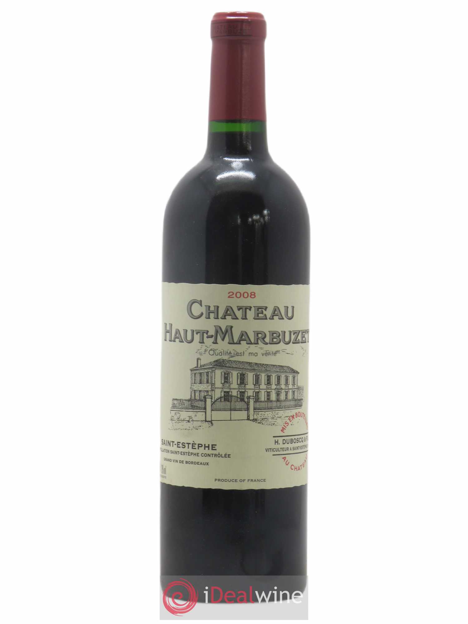 Château Haut Marbuzet 2008 - Lot de 1 bouteille - 0