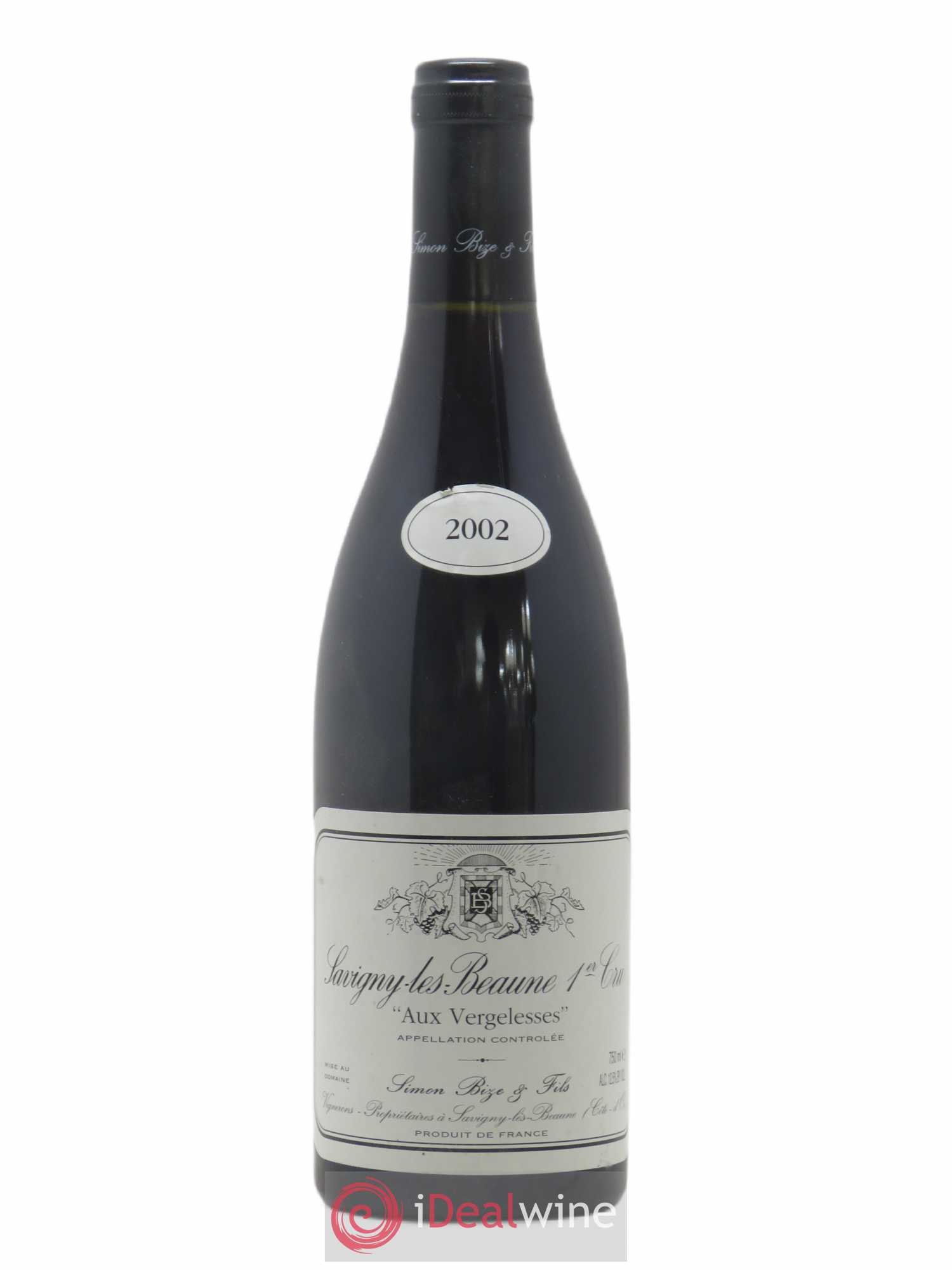 Savigny-lès-Beaune 1er Cru Aux Vergelesses Simon Bize & Fils 2002 - Lot de 1 bouteille - 0