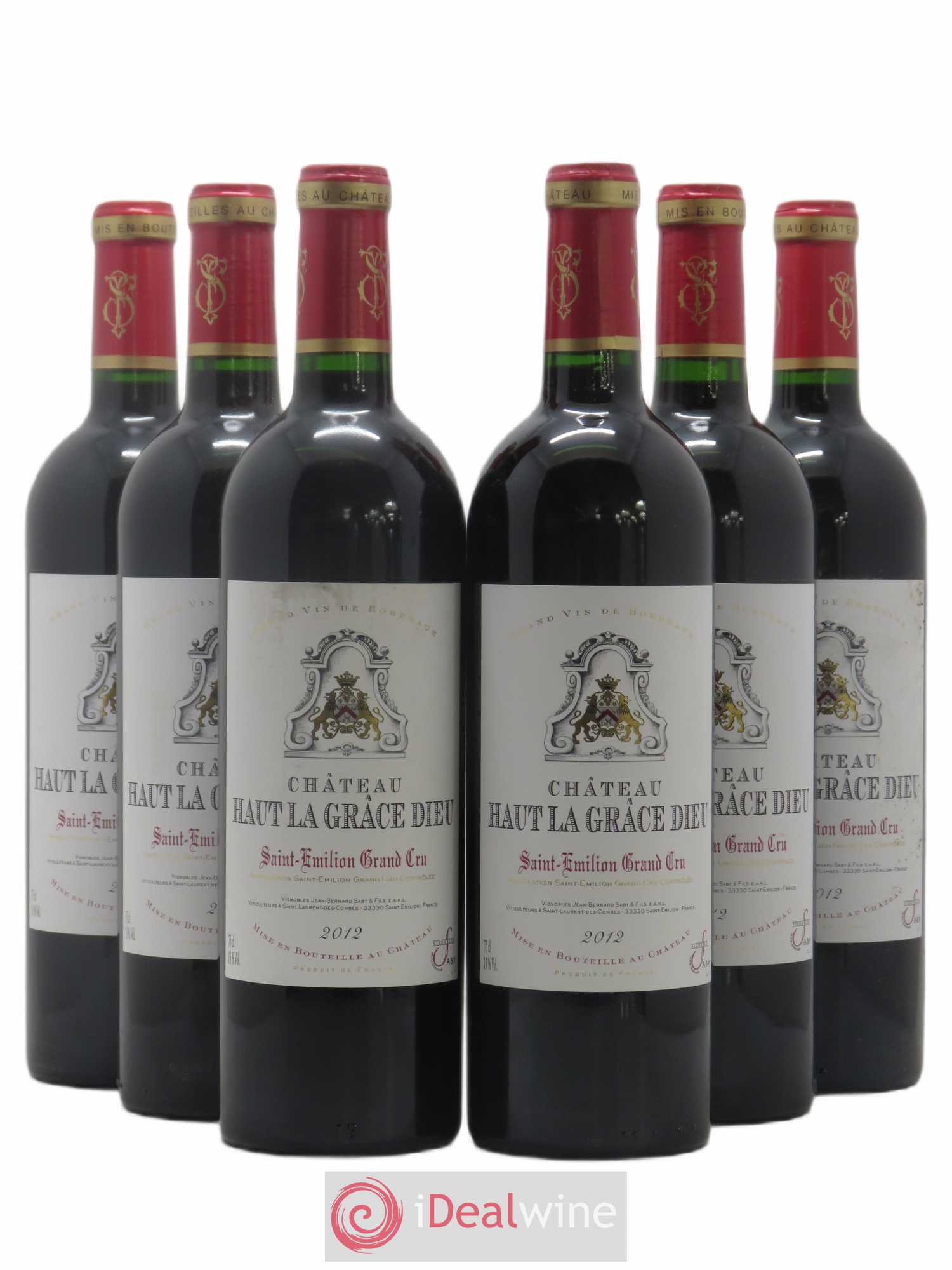 Saint-Émilion Grand Cru Haut La Grâce Dieu 2012 - Posten von 6 Flaschen - 0